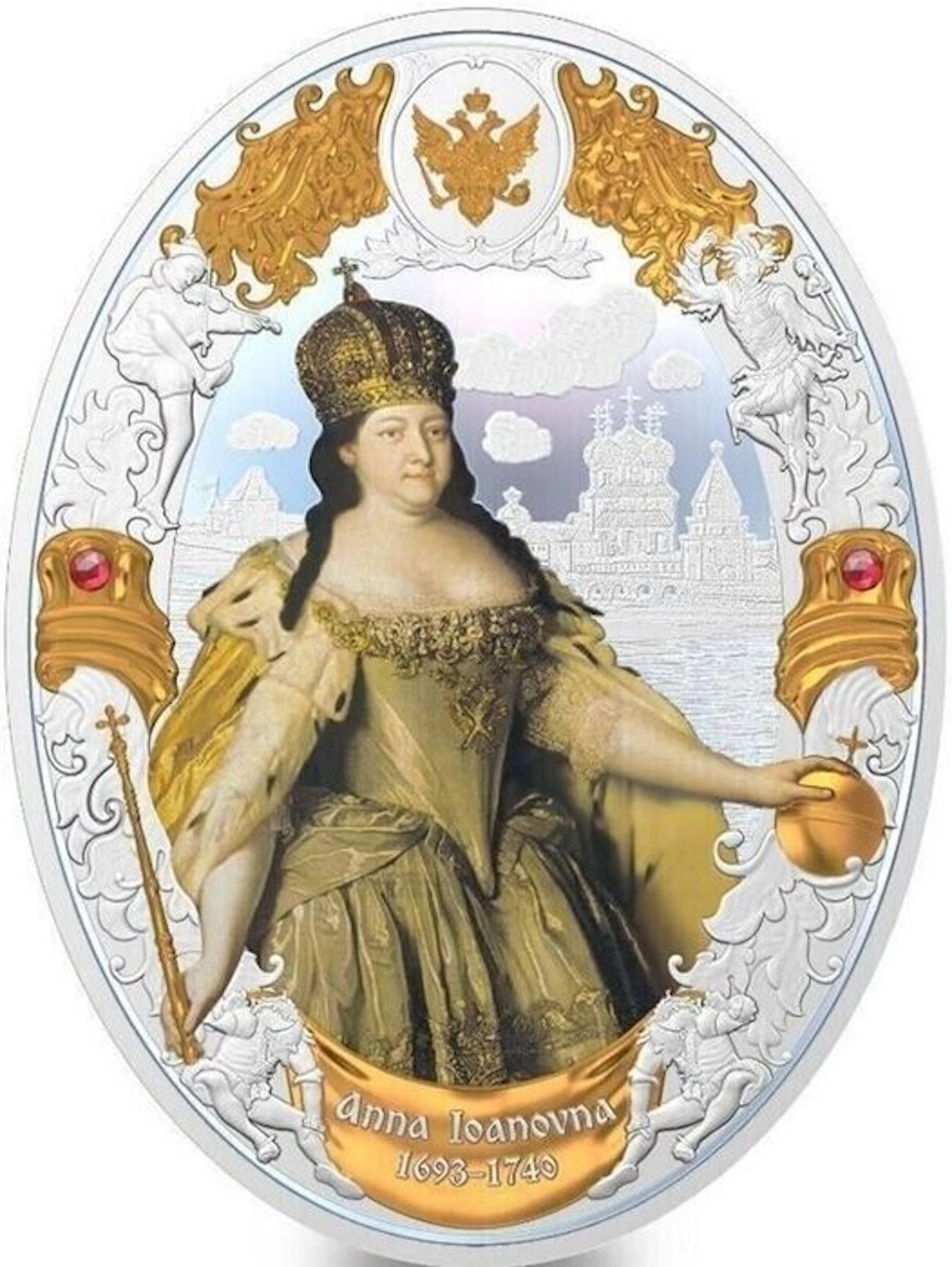 Niue. 5 Dollars 2014 RUSSIAN EMPERORS PROOF COIN - Anna...