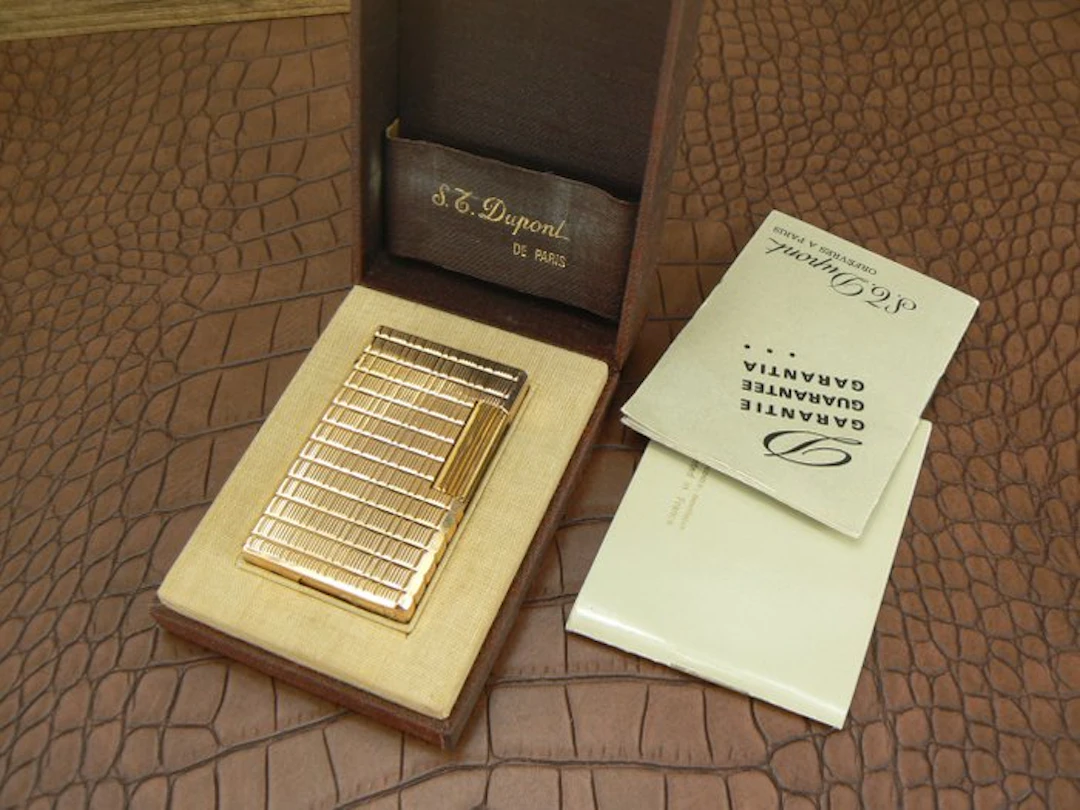 S.T. Dupont - Prince de Galle - Pocket lighter - Gold-plated
