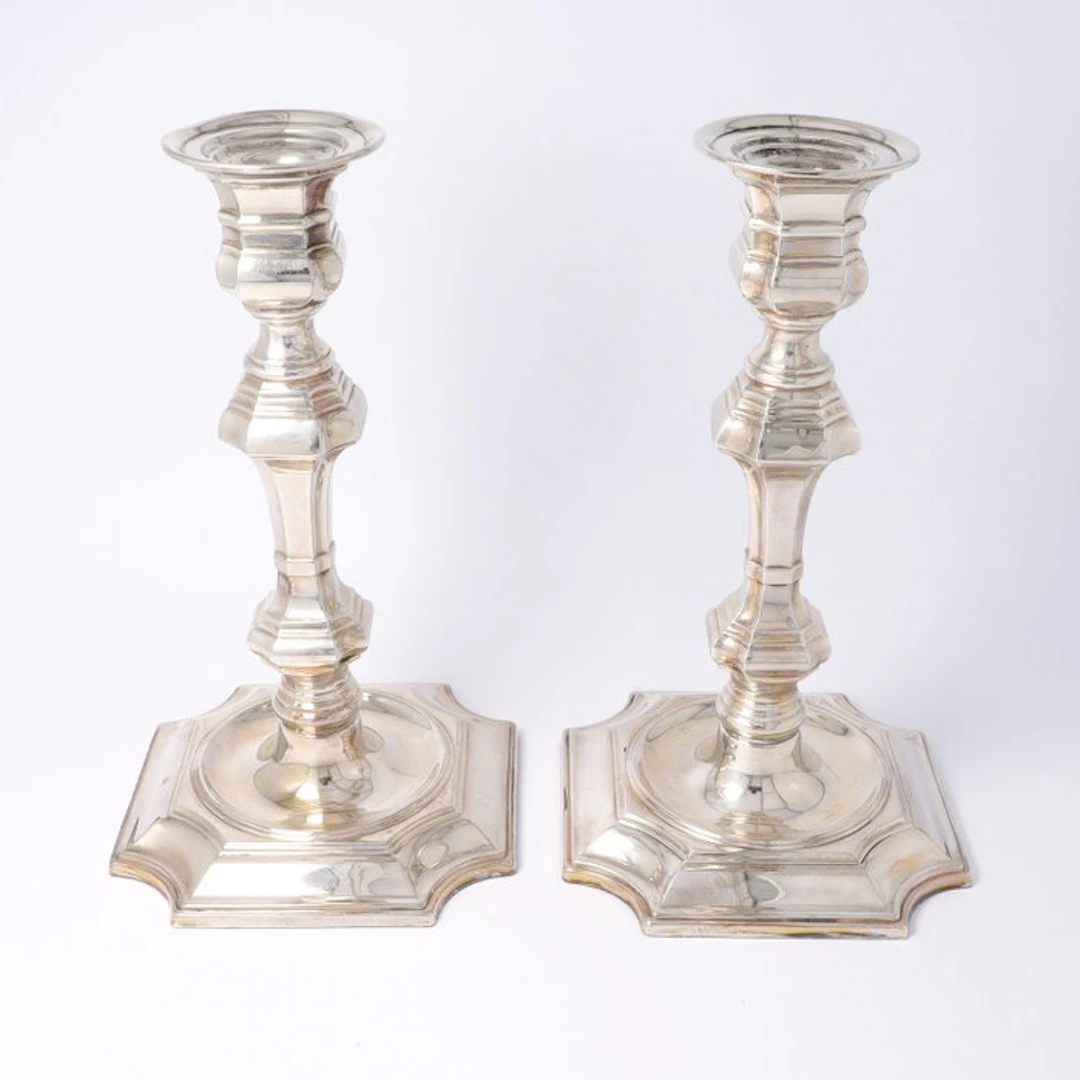 Pedro Duran. - Candleholder (2) - .925 silver