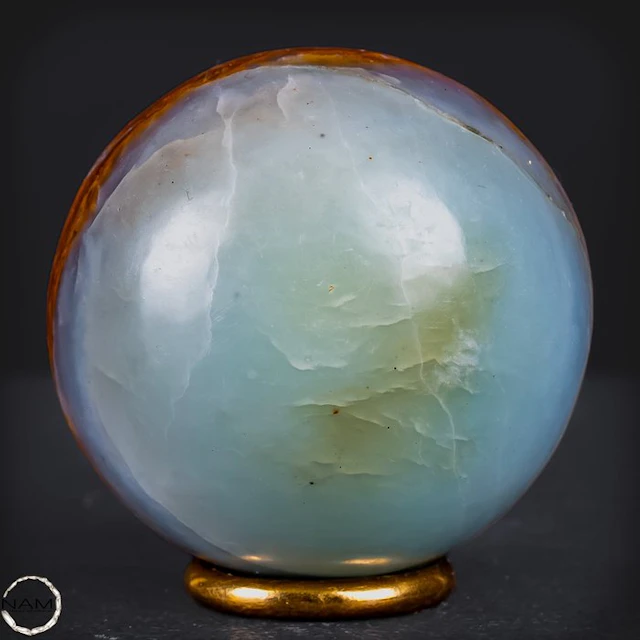 Natural, rare Andean opal sphere