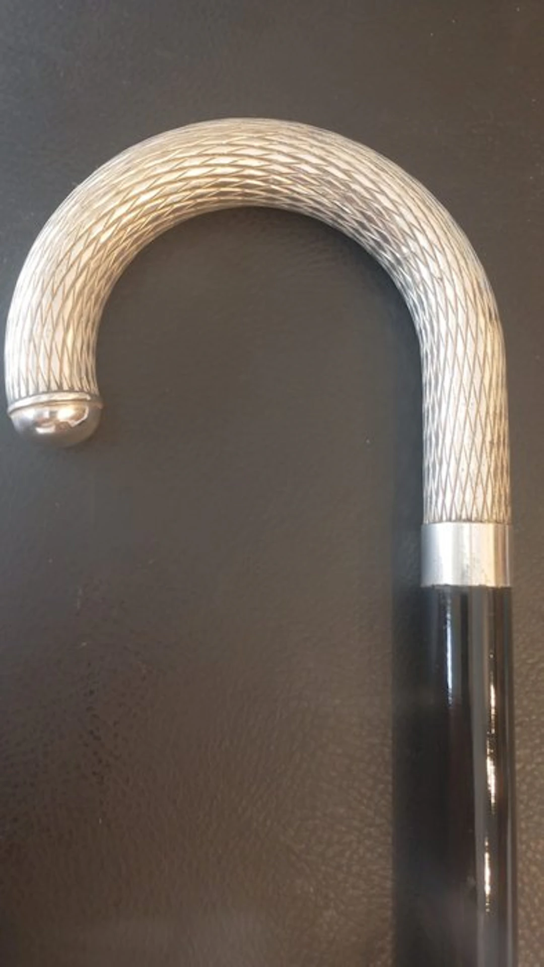 Walking stick - .800 silver - 1880-1920
