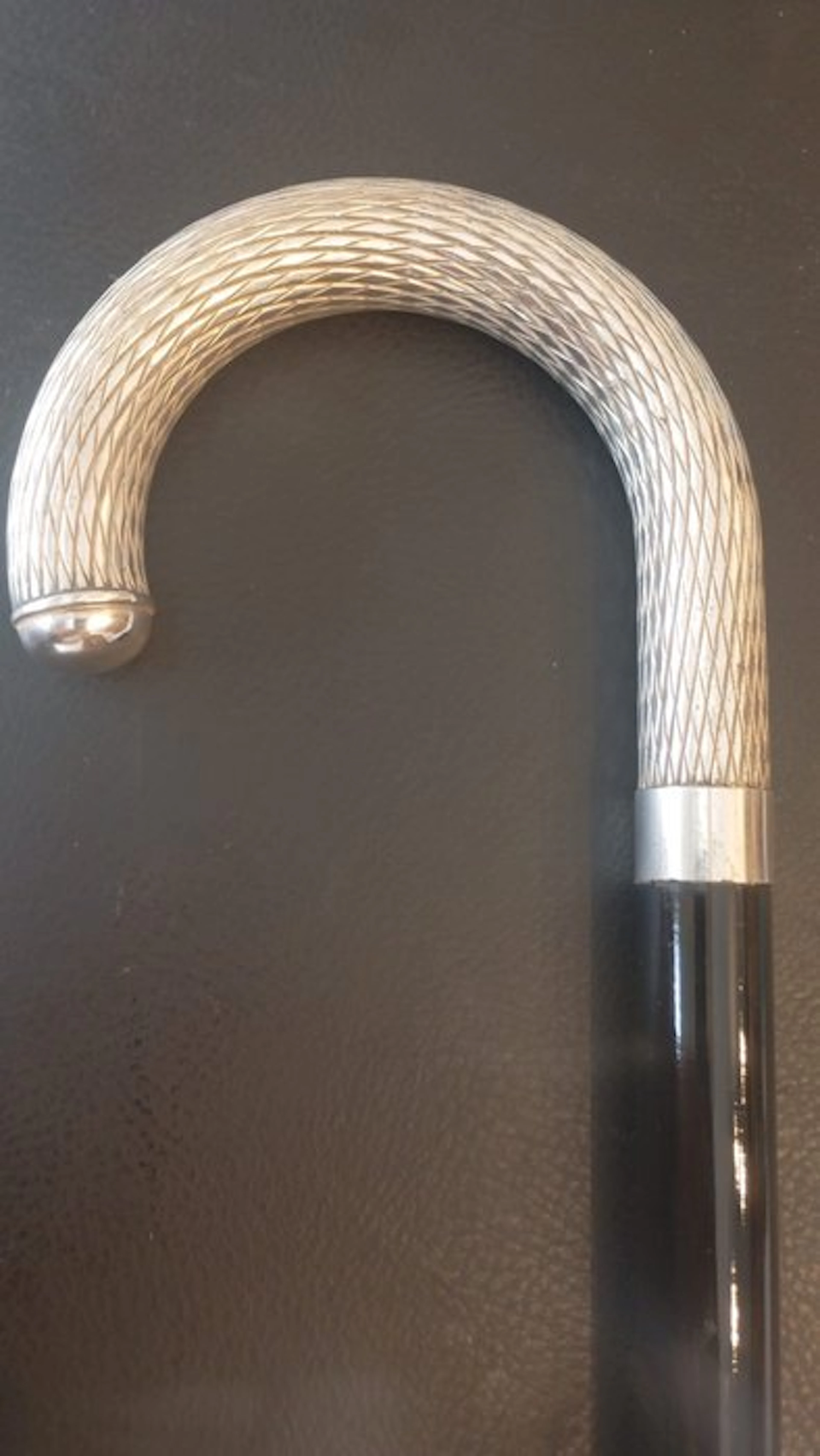 Walking stick - .800 silver - 1880-1920