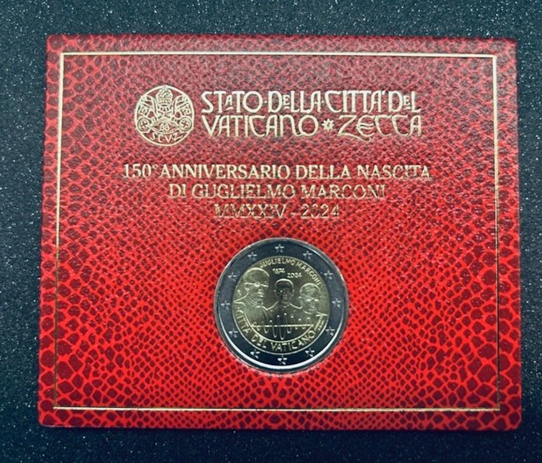 Vatican. 2 Euro 2024 "Guglielmo Marconi" (No reserve price)