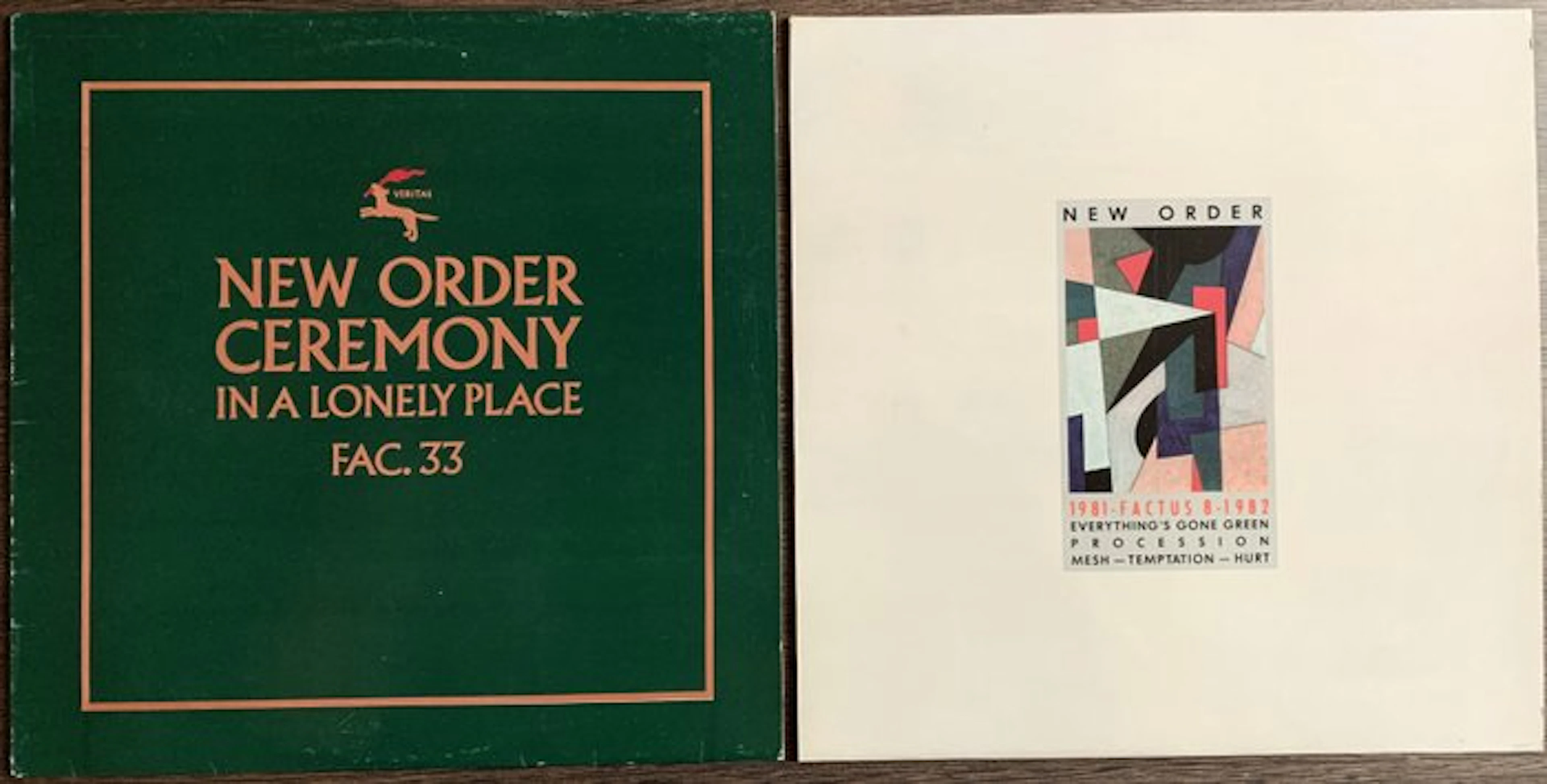 New Order - rare first press 12' Ceremony / In a lonely...