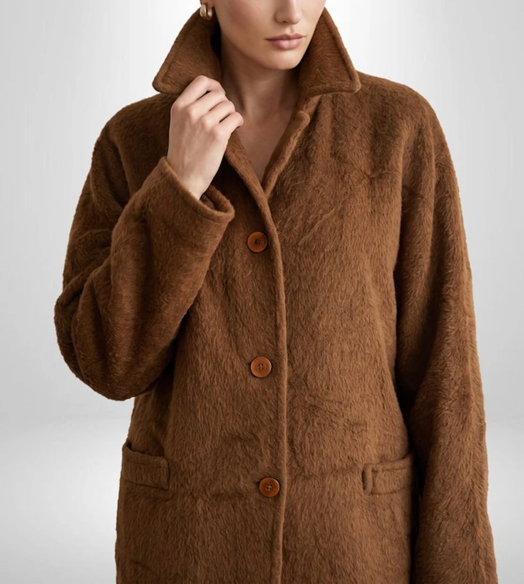 MARINA RINALDI Exclusive Chic Alpaka & Wool Trench...