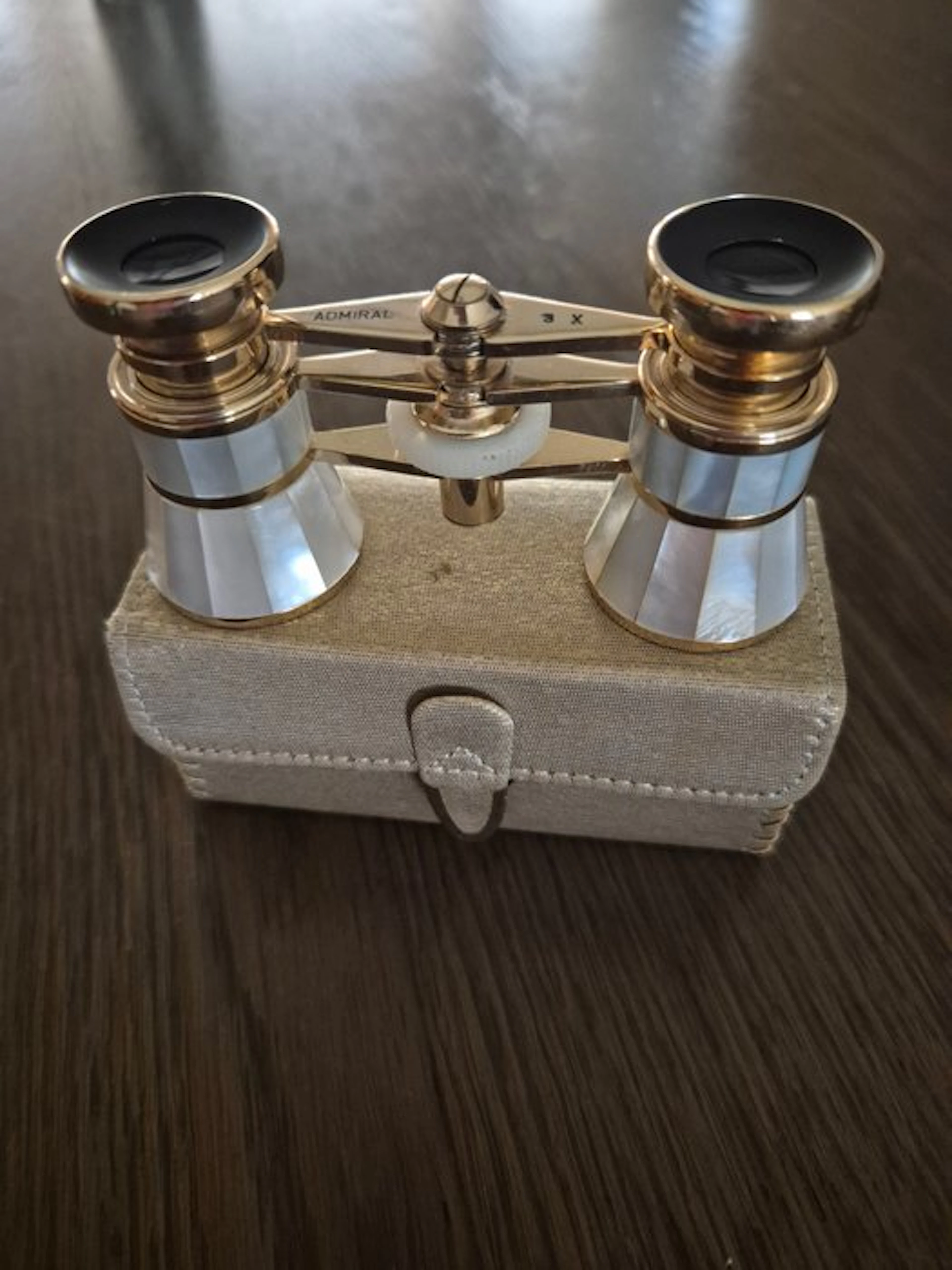 Theatre/opera glasses Vintage Admiral 3x mother-of-pearl...