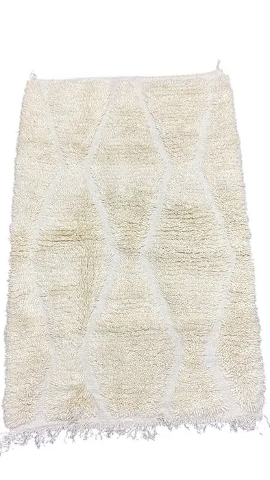 Tijdloos Authentiek Berber Tapijt - Minimalist diamond...