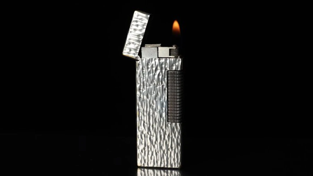 Dunhill - Bark Pattern Rollagas Lighter - Lighter - Silver plated