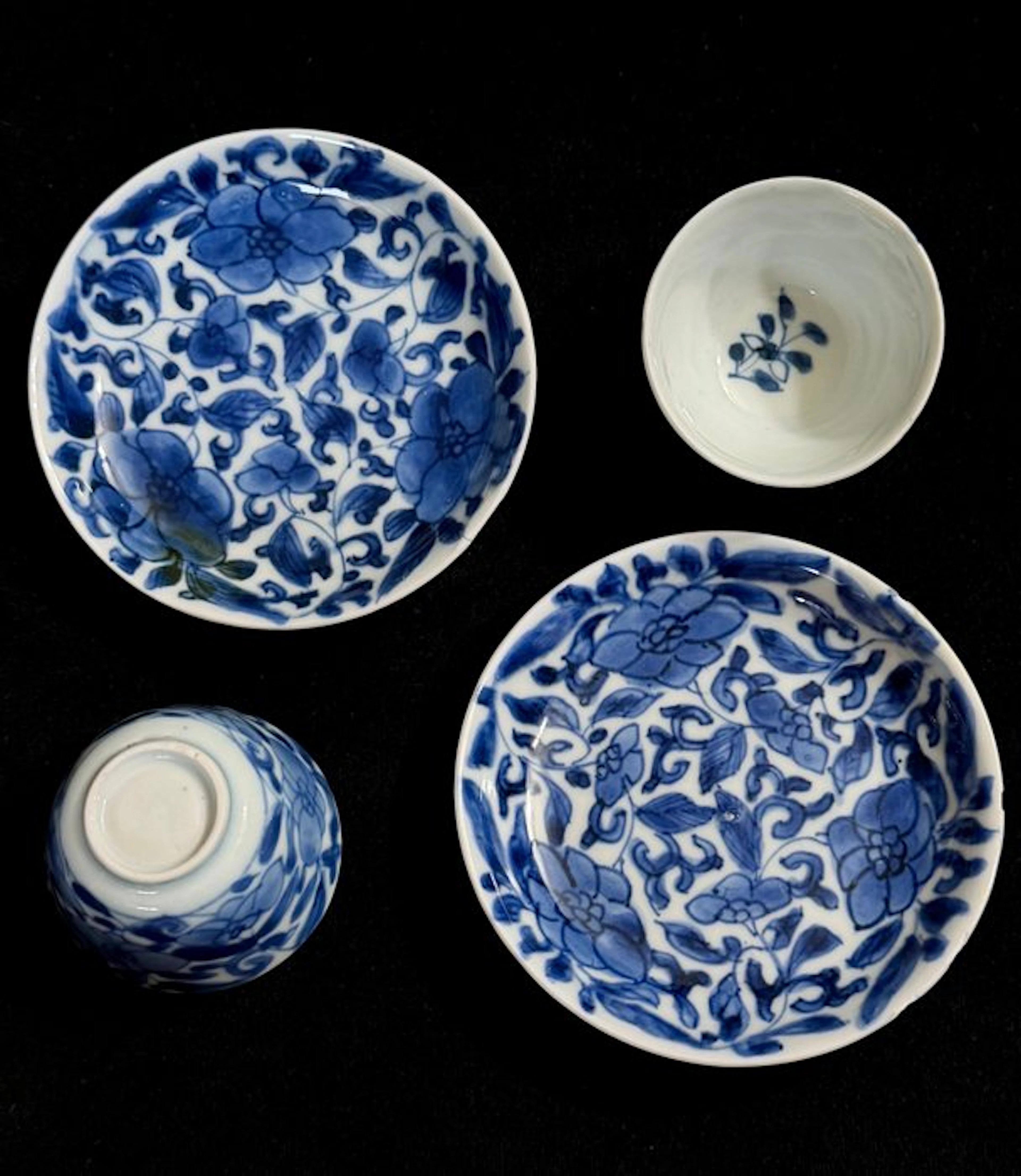 Tea service (4) - Porcelain - Tea cups and saucers