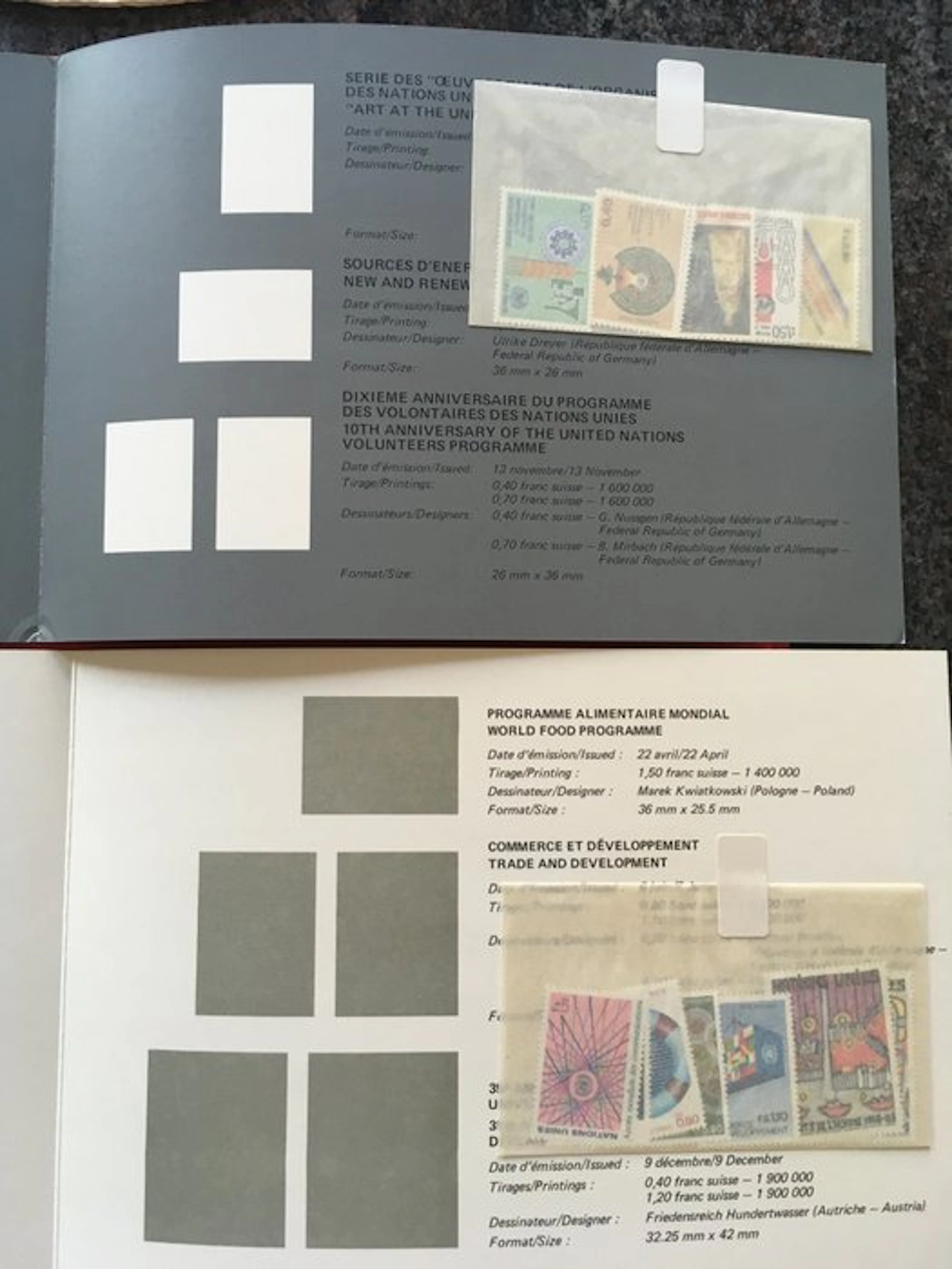 United States 1870/1992 - United States 3 stamp albums and album pages
