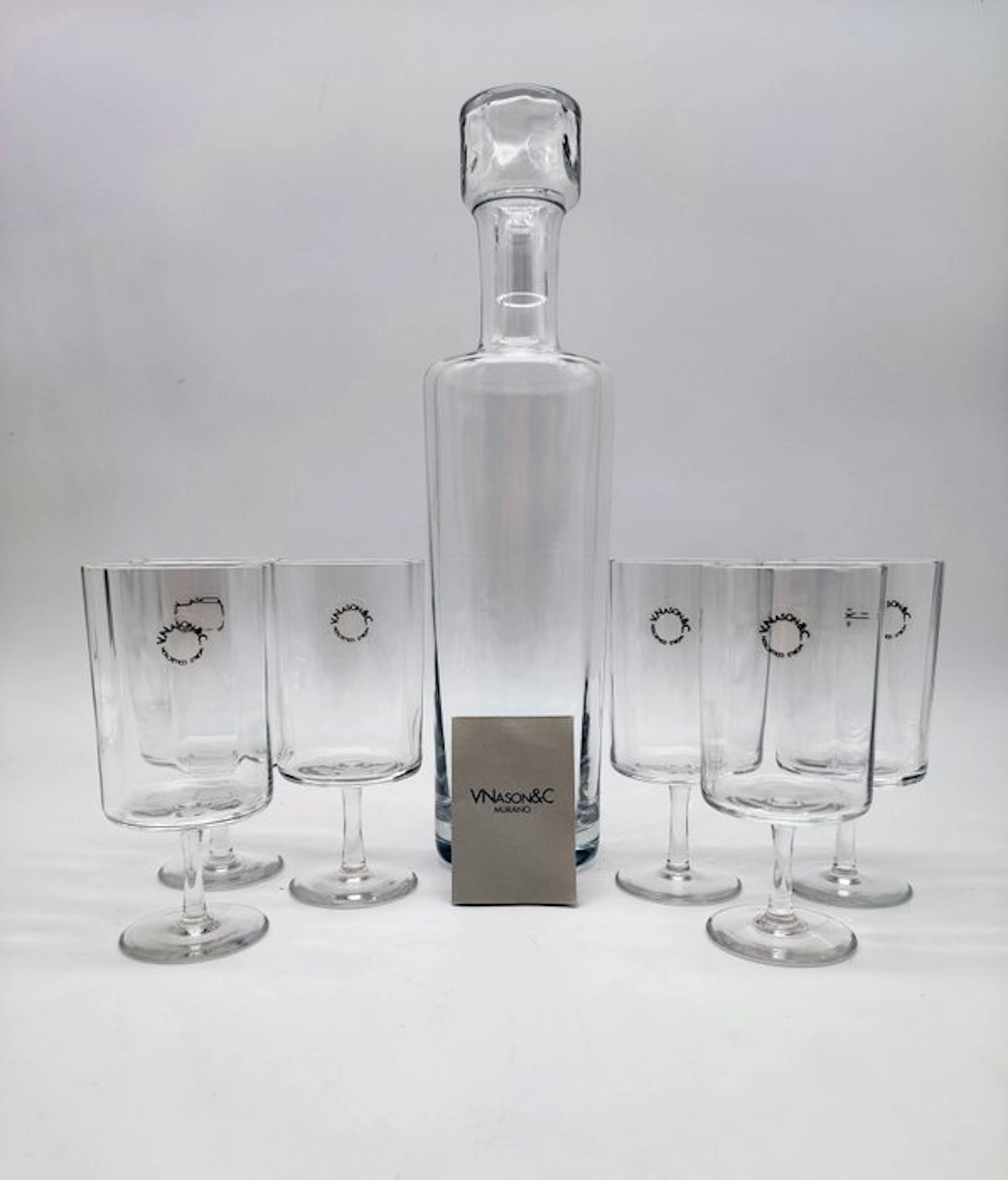Carlo Nason - Drinking set for 6 - V.Nason&C: - Glass...