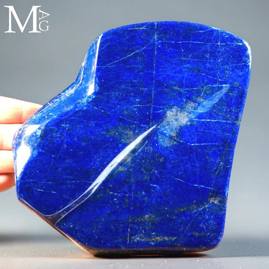 Extra Quality Afghan Lapislazzuli Slice - Natural Royal...