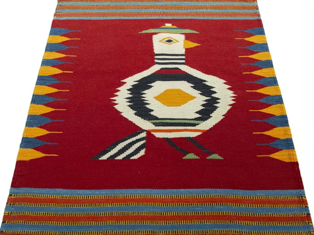 Handwoven designer Kilim – collector's piece. - Kelim - 117 cm - 94 cm