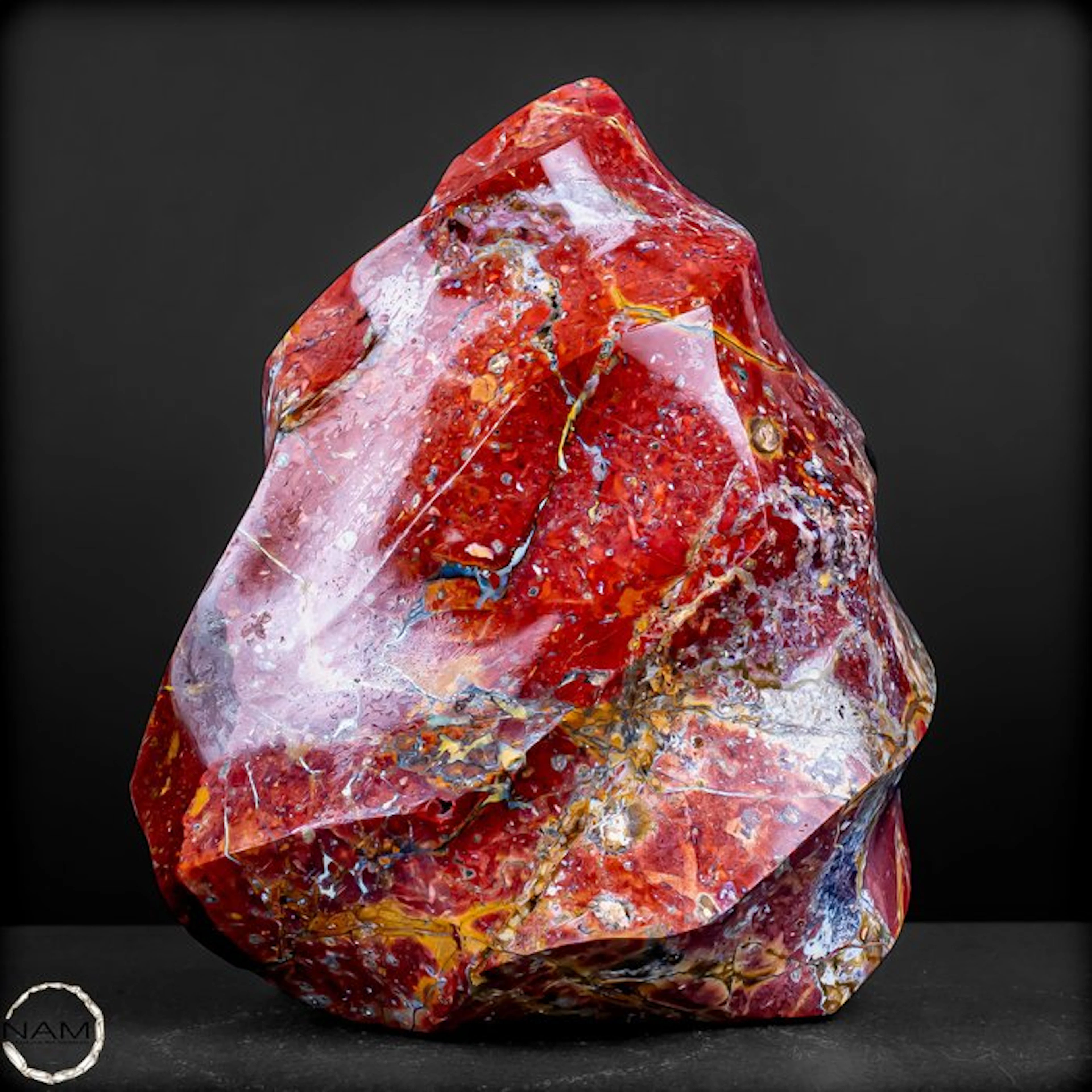 Ocean Agate Flame – Expressive natural art with a unique pattern