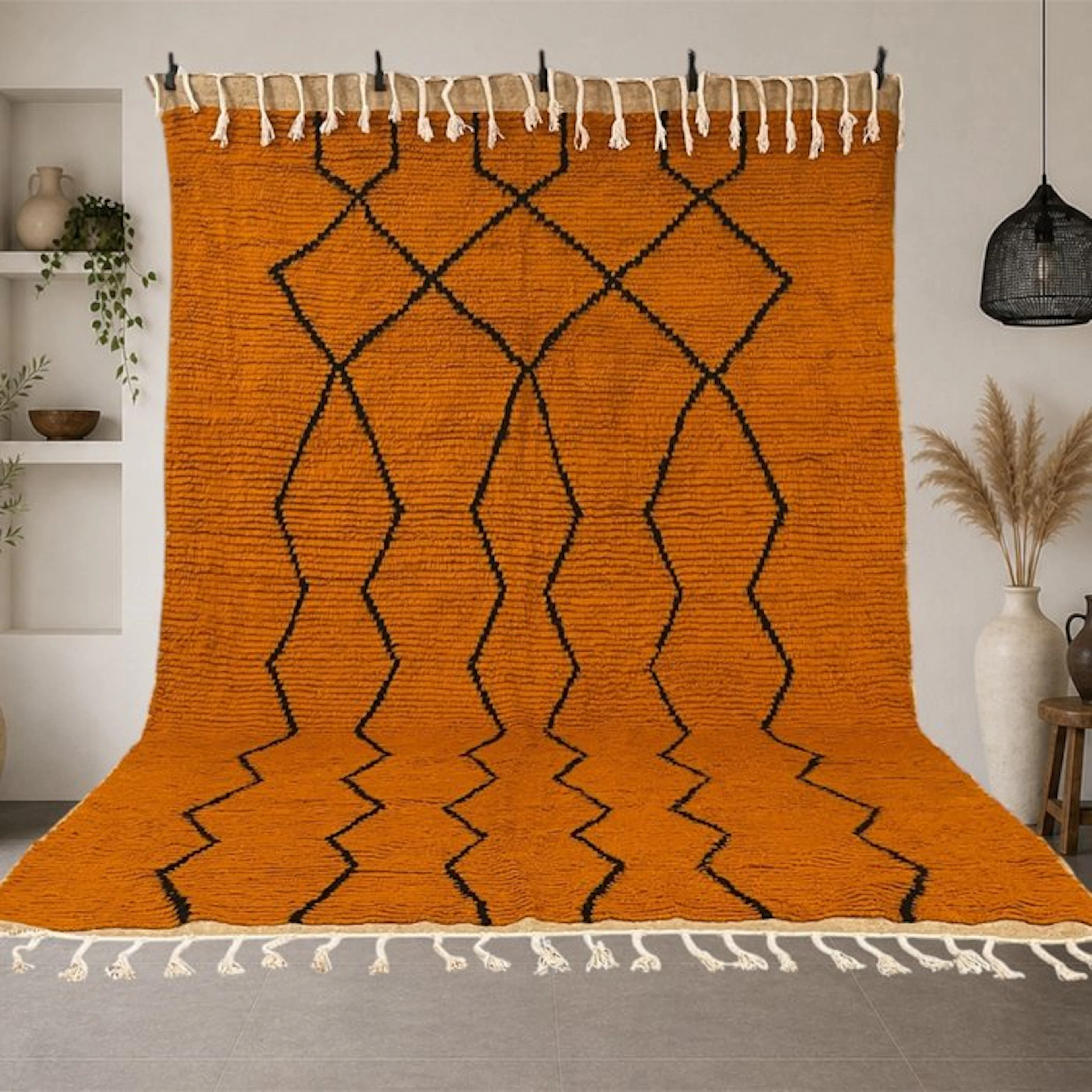 Berber, 100% wool rug – traditional weaving – new...