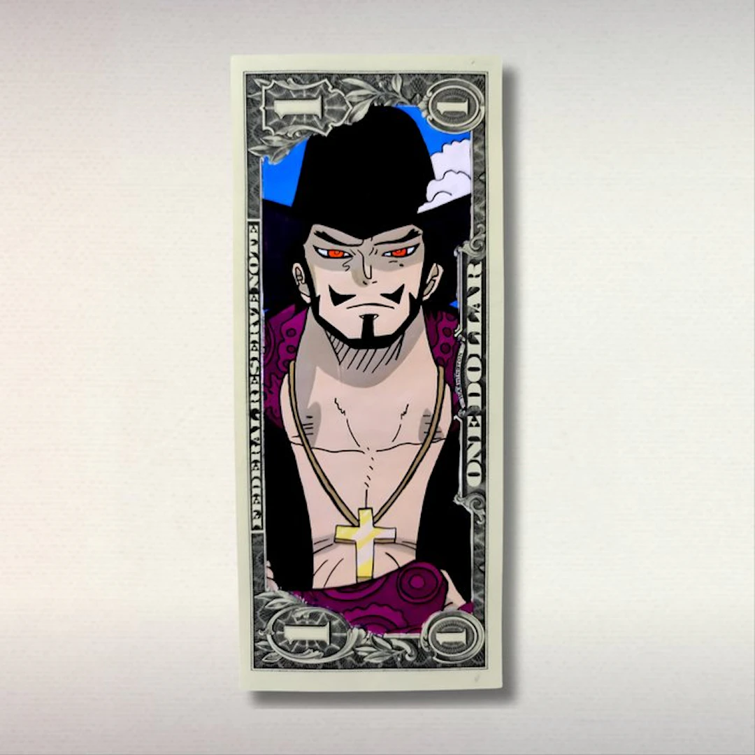 TOONS - HAWK EYE — DRACULE MIHAWK — ONE PIECE — NO RESERVE