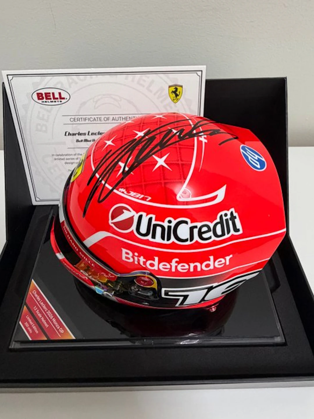 Ferrari - Monza GP - Charles Leclerc - 2026 - Scale 1/2 helmet