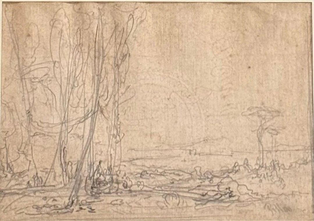 Anton Sminck van Pitloo (1790-1837) - Paesaggio Napoletano