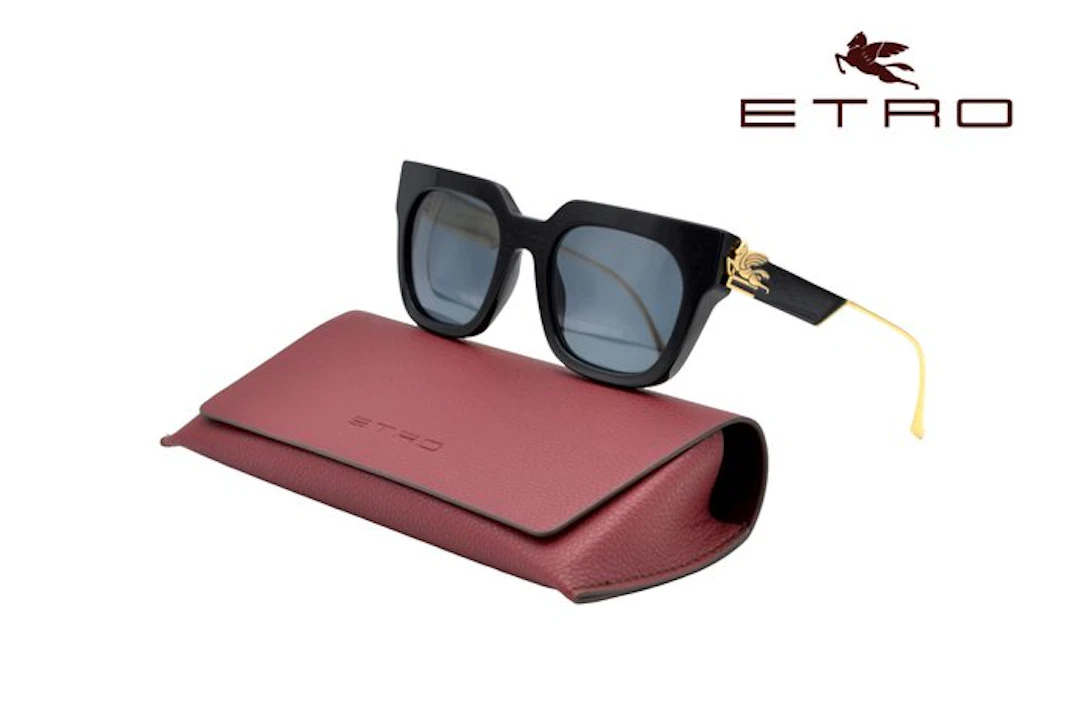 Etro - Made in Italy - 0027GS 807IR - Black Acetate...