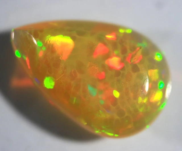 Ct. 7.00 Top Ethiopian Opal - Honeycomb Pattern Cabochon...