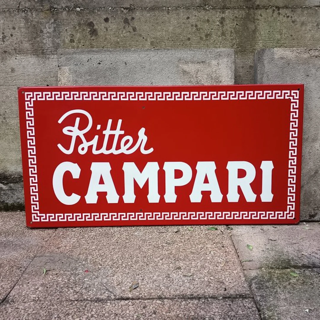 Campari bitters sign - Sign - Iron