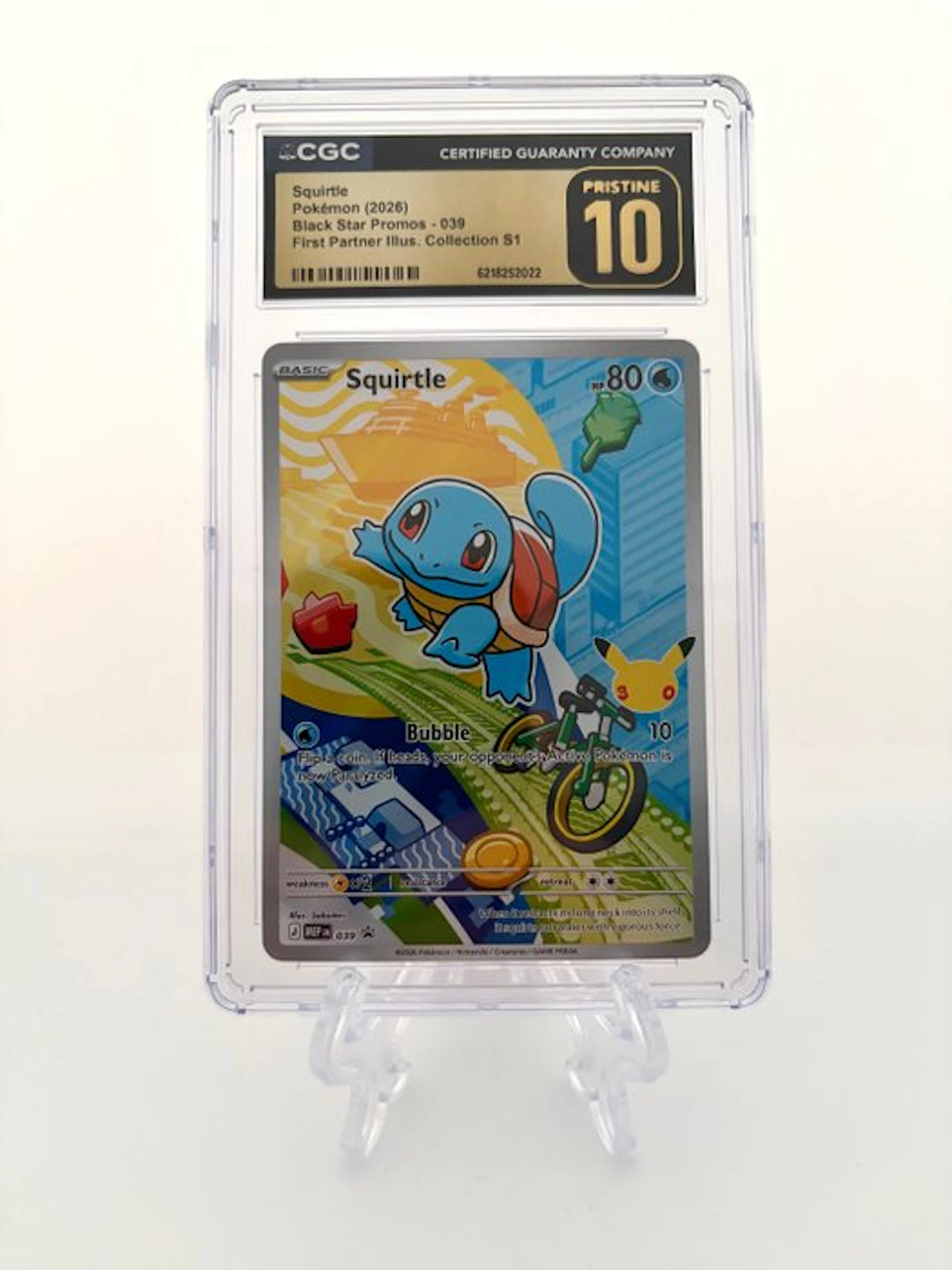 Pokémon - 1 Graded card - Squirtle - First Partner...