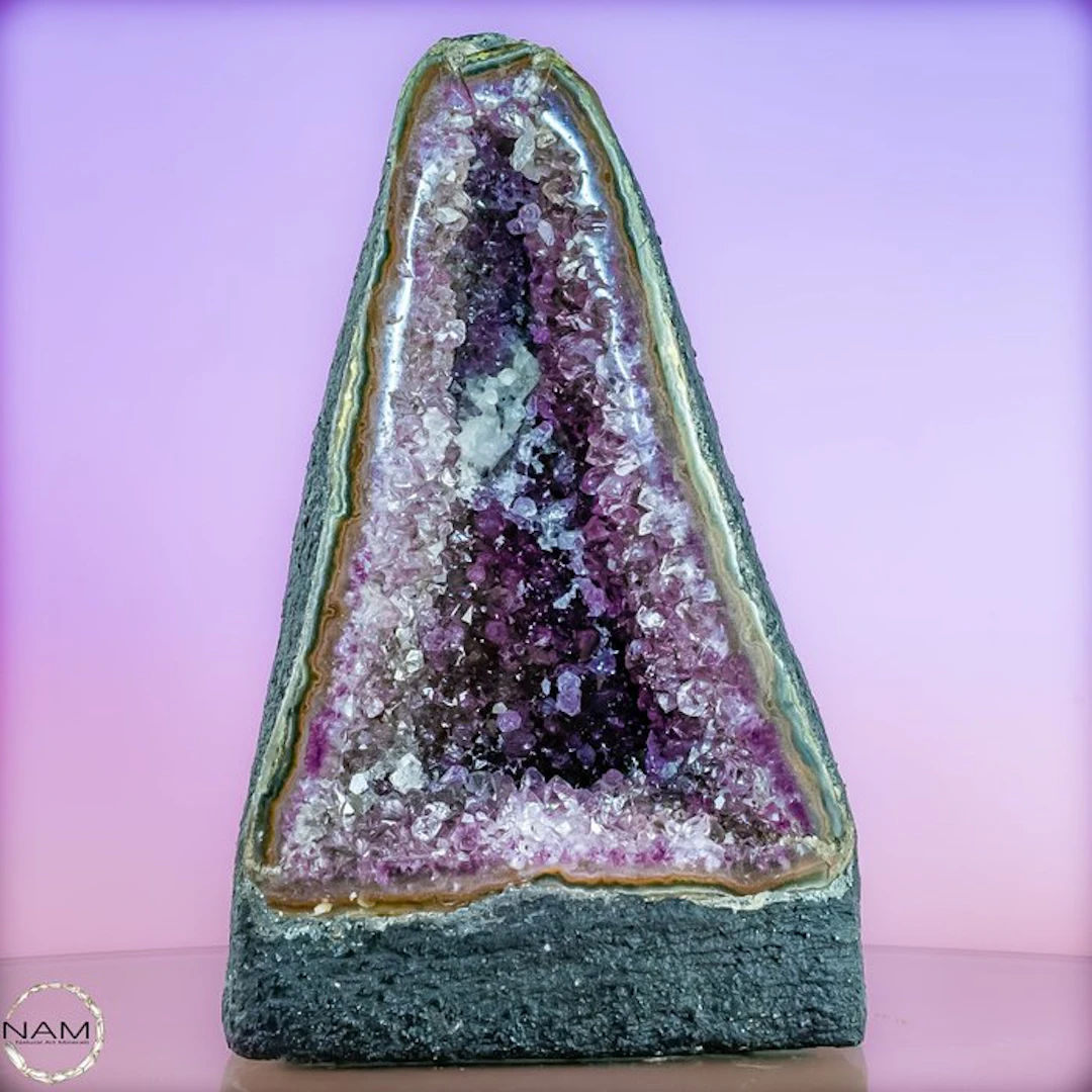 Natural amethyst druse from Uruguay – A powerful
