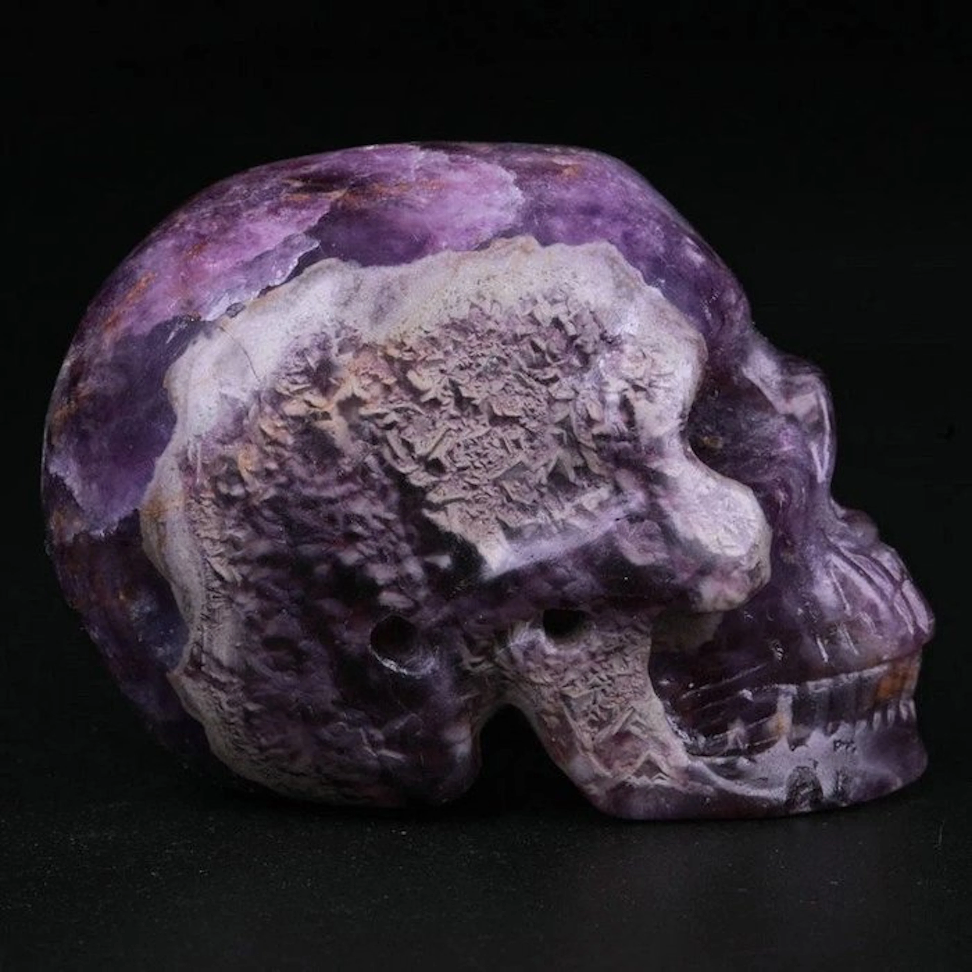 89g Hand-Carved Fluorite Skull – Thousand Peaks