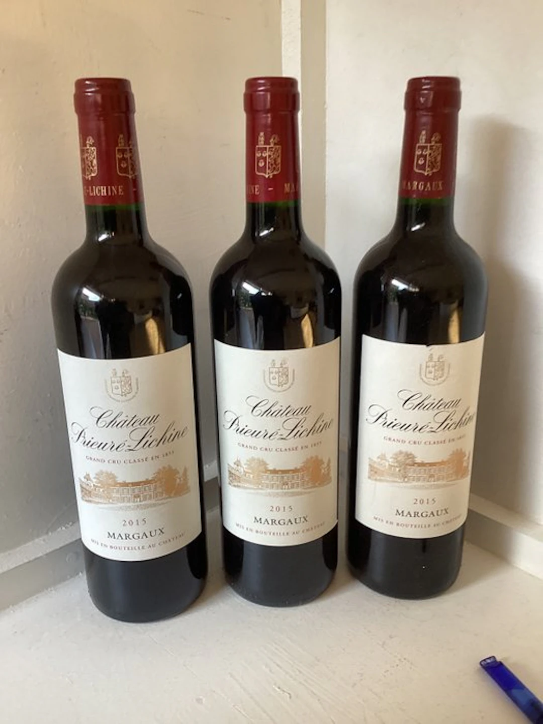 2015 Chateau Prieuré-Lichine - Margaux 4ème Grand Cru Classé - 3 Bottle (0.75L)