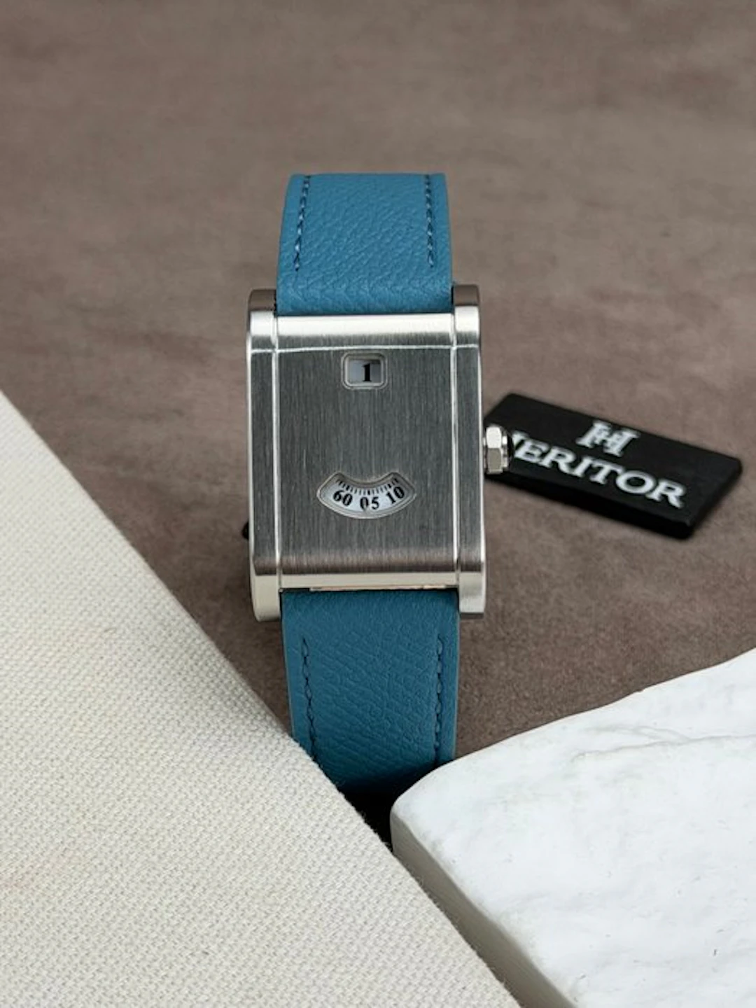 Heritor - Automatic Ramses -Silver/Blue 'Disc dial' - No...