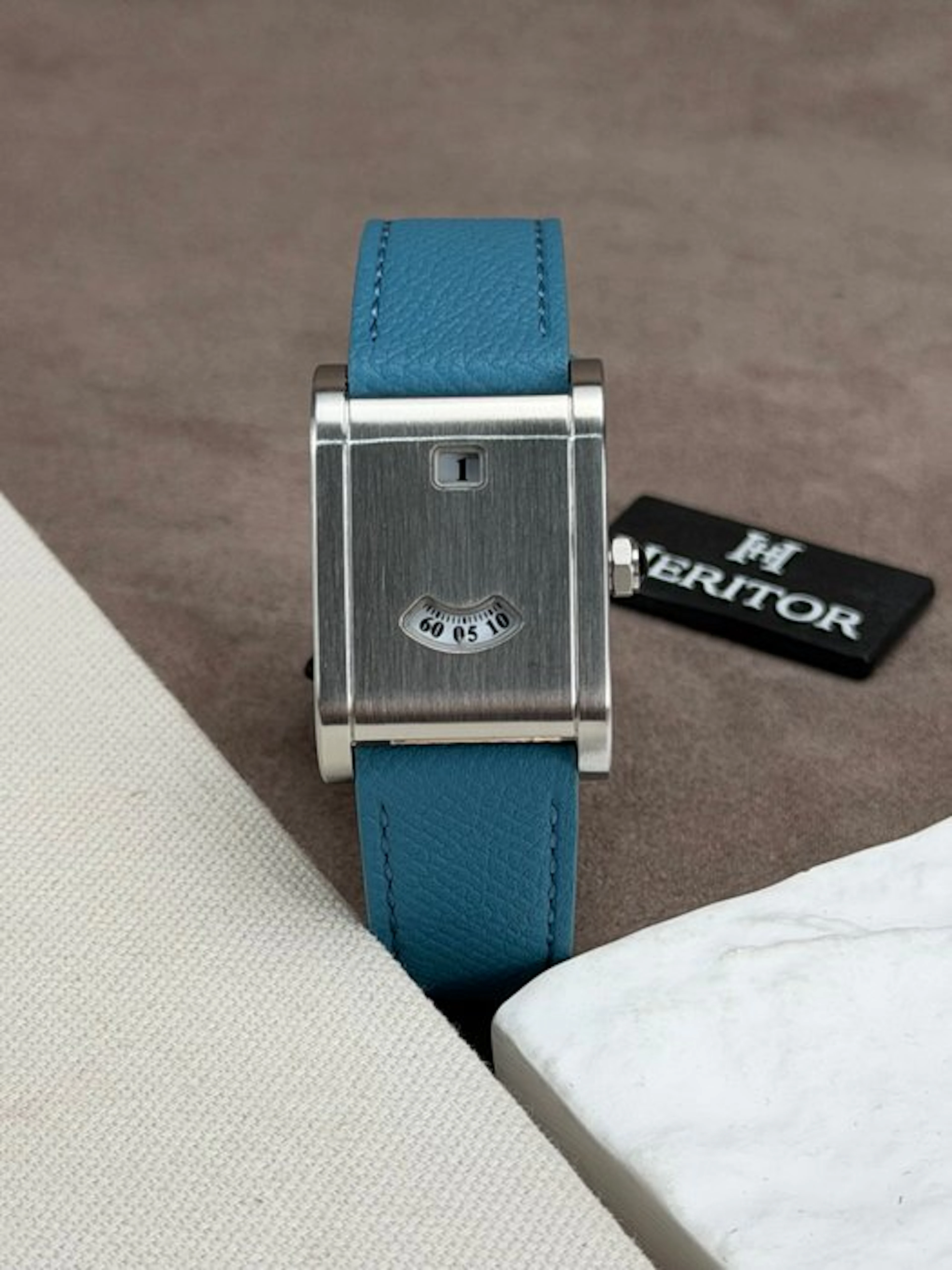 Heritor - Automatic Ramses -Silver/Blue 'Disc dial' - No...
