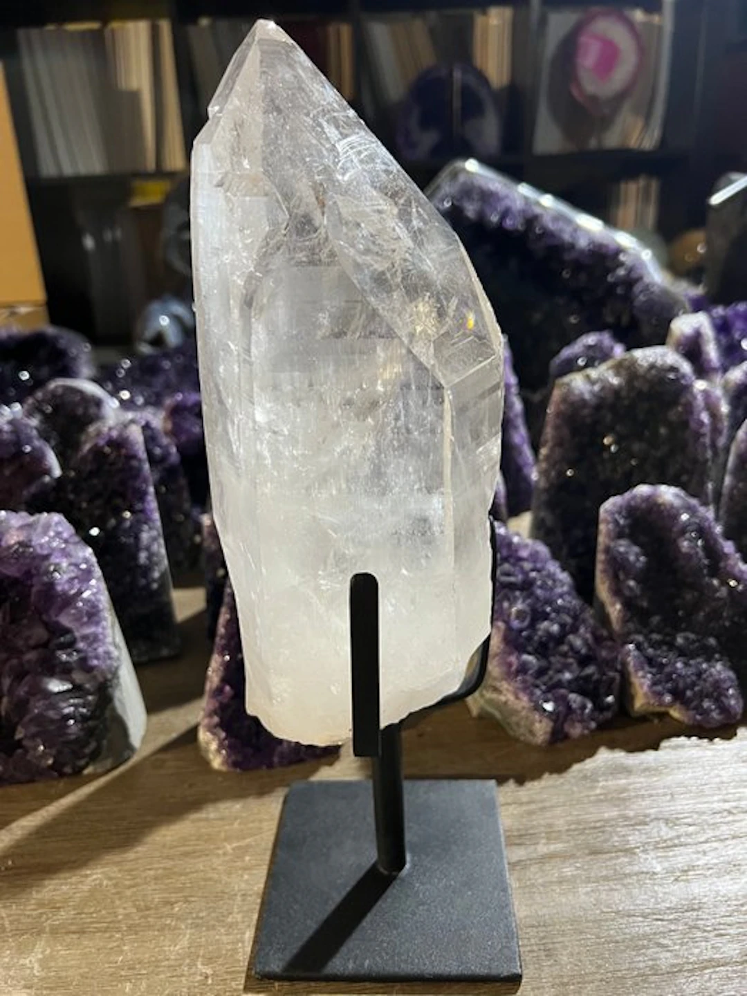 Rock crystal Crystal point - Height: 33 cm - Width: 10 cm- 3 kg - (1)