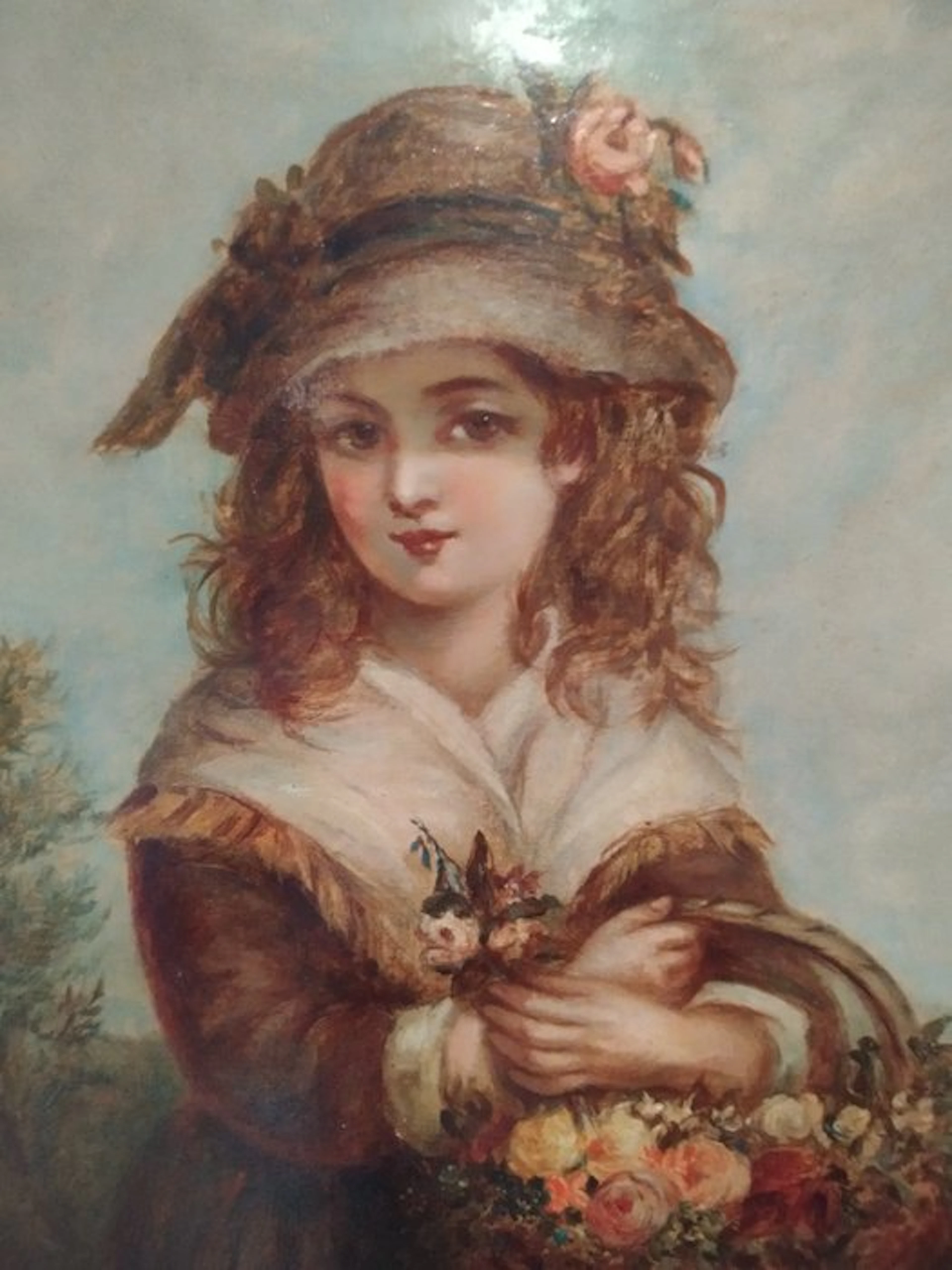 James John Hill (1811-1882) - The Flower Girl
