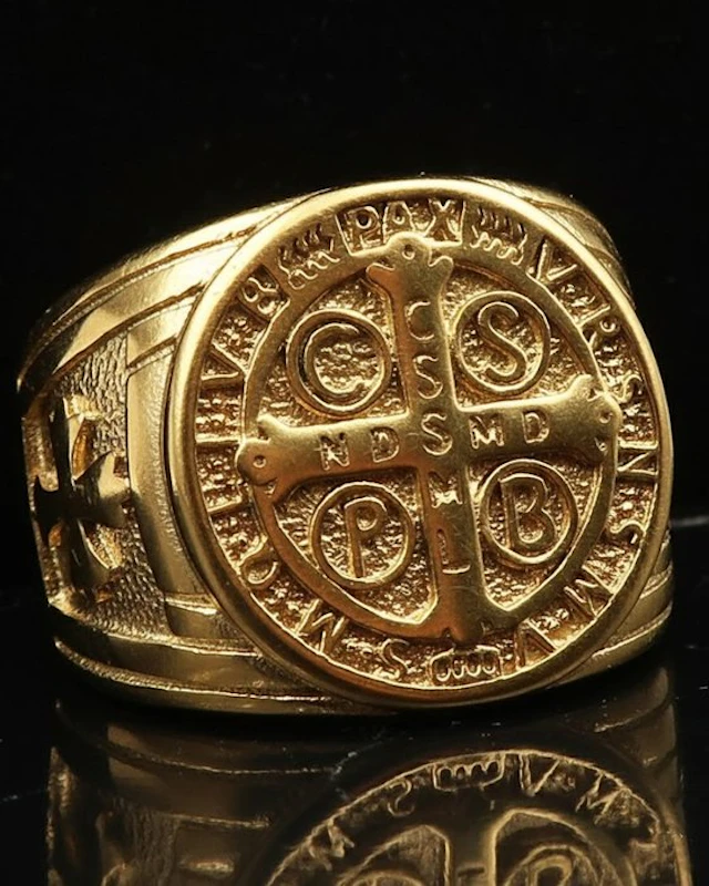 Exorcist's Armor – Catholic Dame – Saint Benedict Medal – Repels Evil - Ring