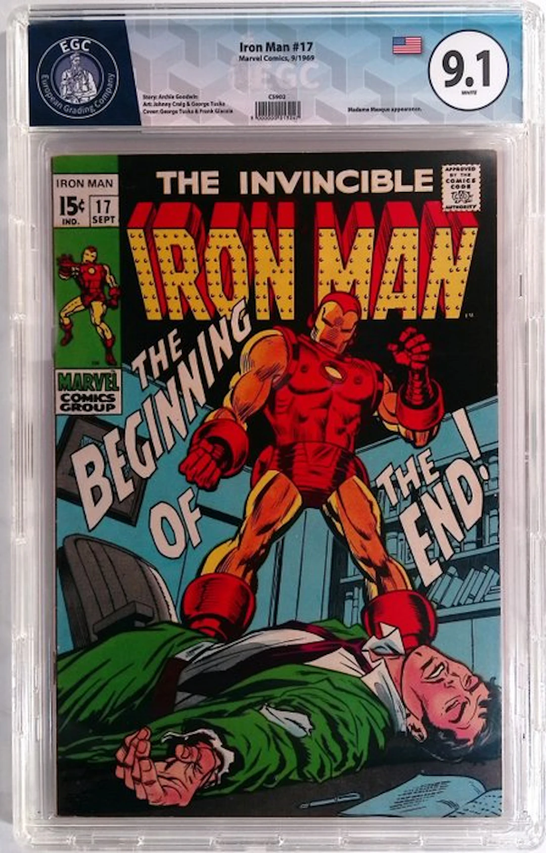 Iron Man #17 - EGC 9.1 - 1 Graded comic - First edition - 1969