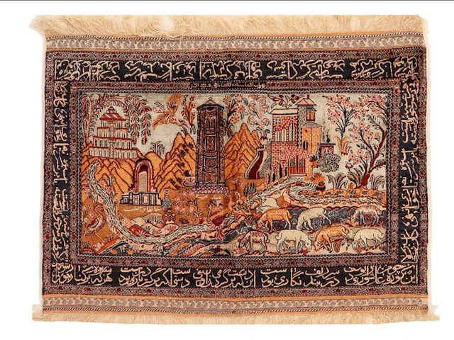 Herat silk rug - Rug - 145 cm - 99 cm