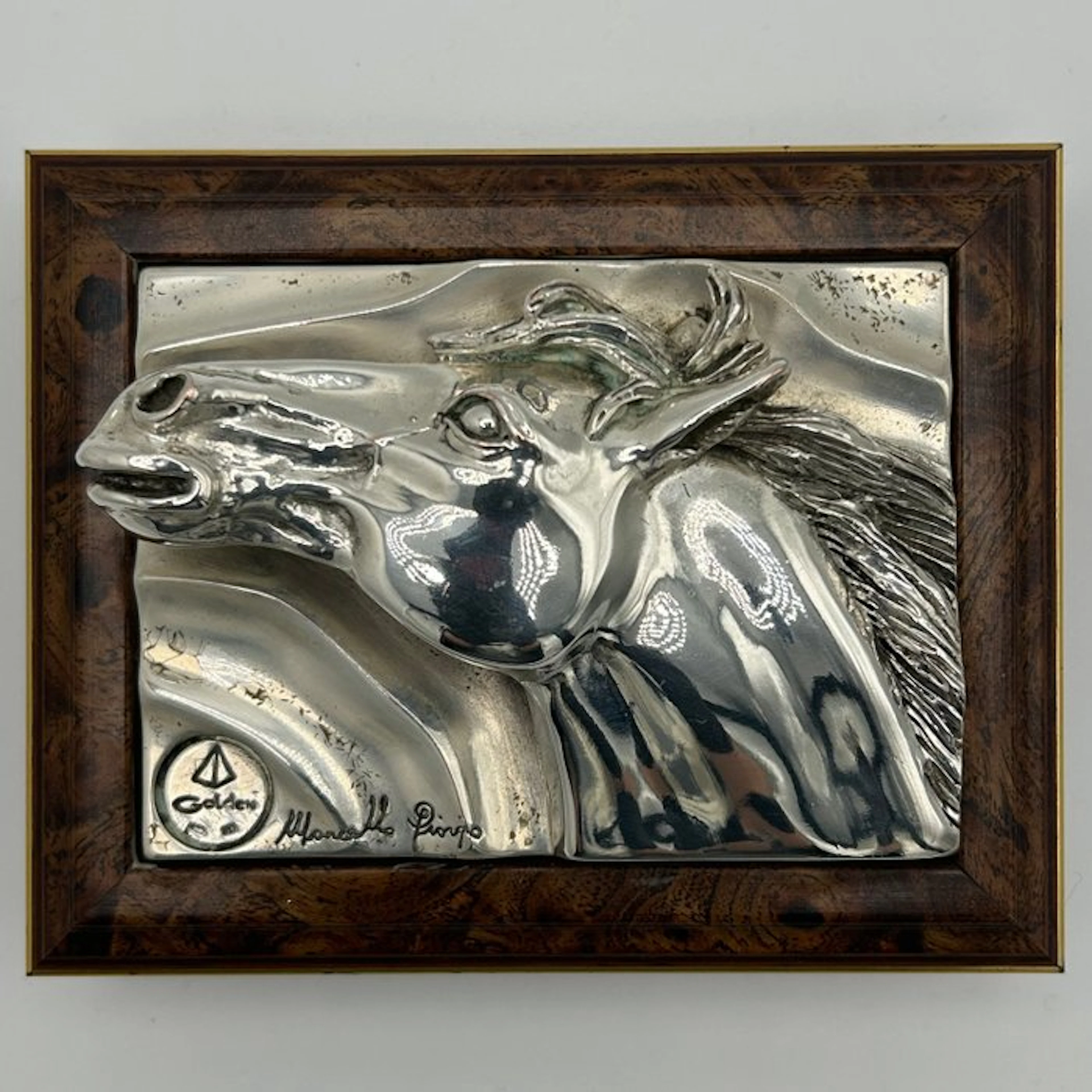 NO RESERVE PRICE - Golden/Marcello Giorgio - Box - bas-relief - silver laminate