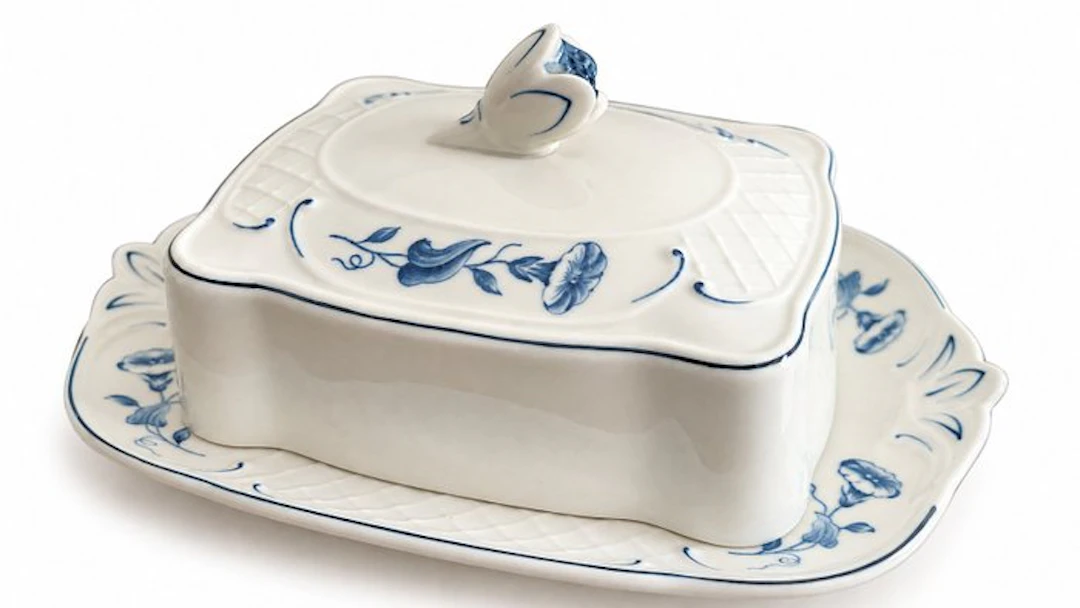 Villeroy & Boch - 1 Beurrier avec couvercle - Table...