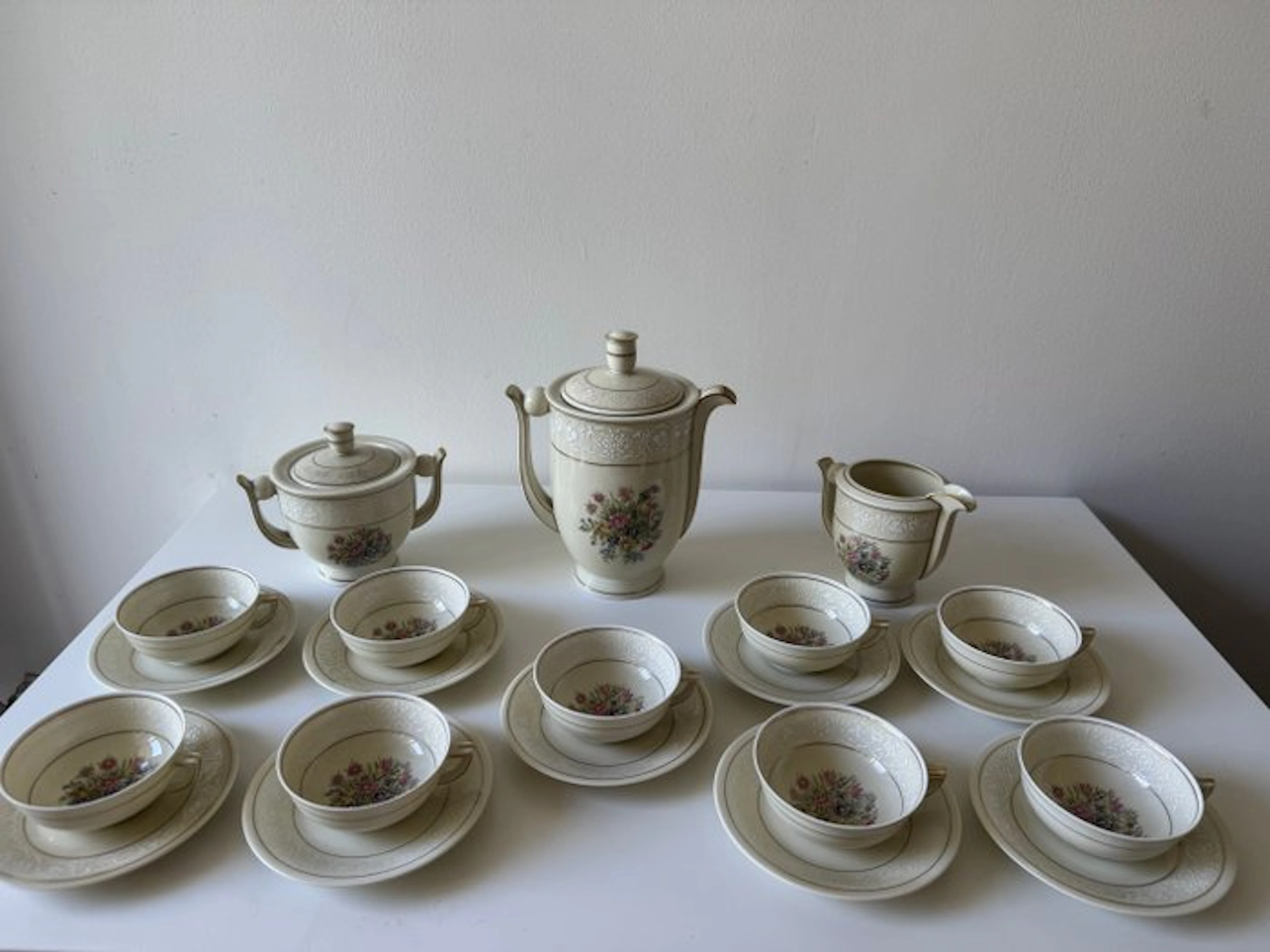 Ancienne Fabrique Royale Limoges - Coffee and tea service (21) - Bone china