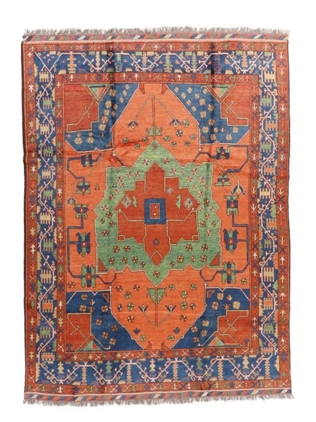 Semi Antique Afghan - Rug - 284 cm - 217 cm