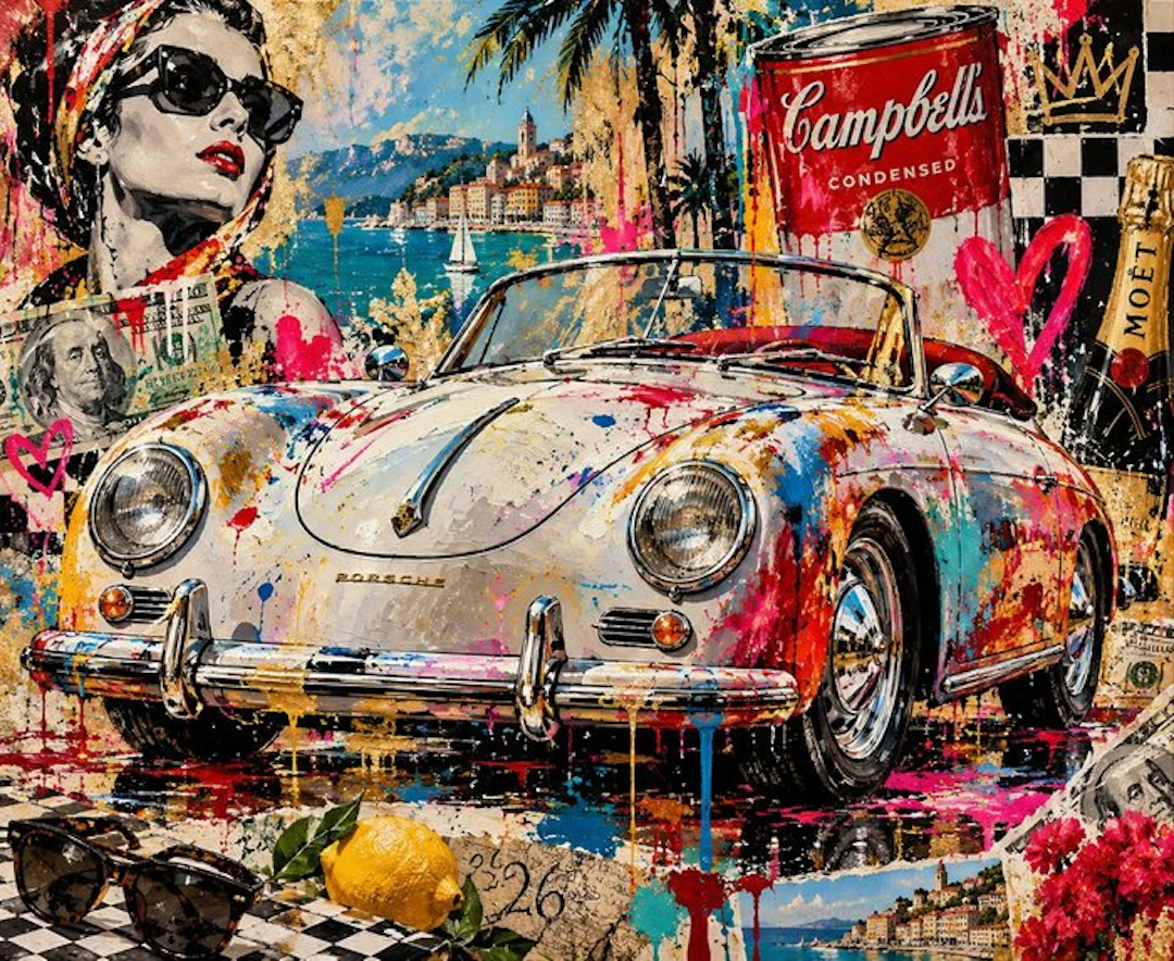 Print - Porsche - Porsche 356 Speedster - Limited Edition -/30 - 2026