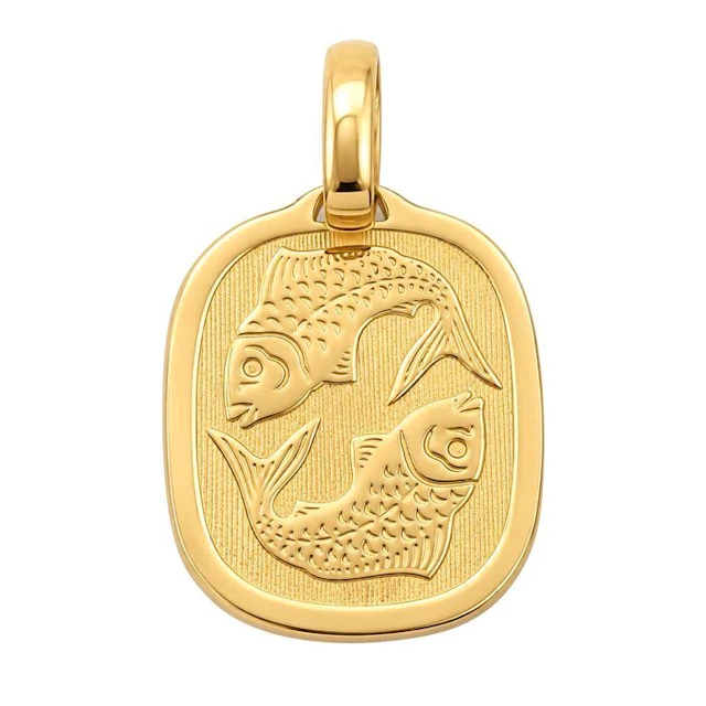 Pendant - 18 kt. Yellow gold - Made in Italy - Handmade