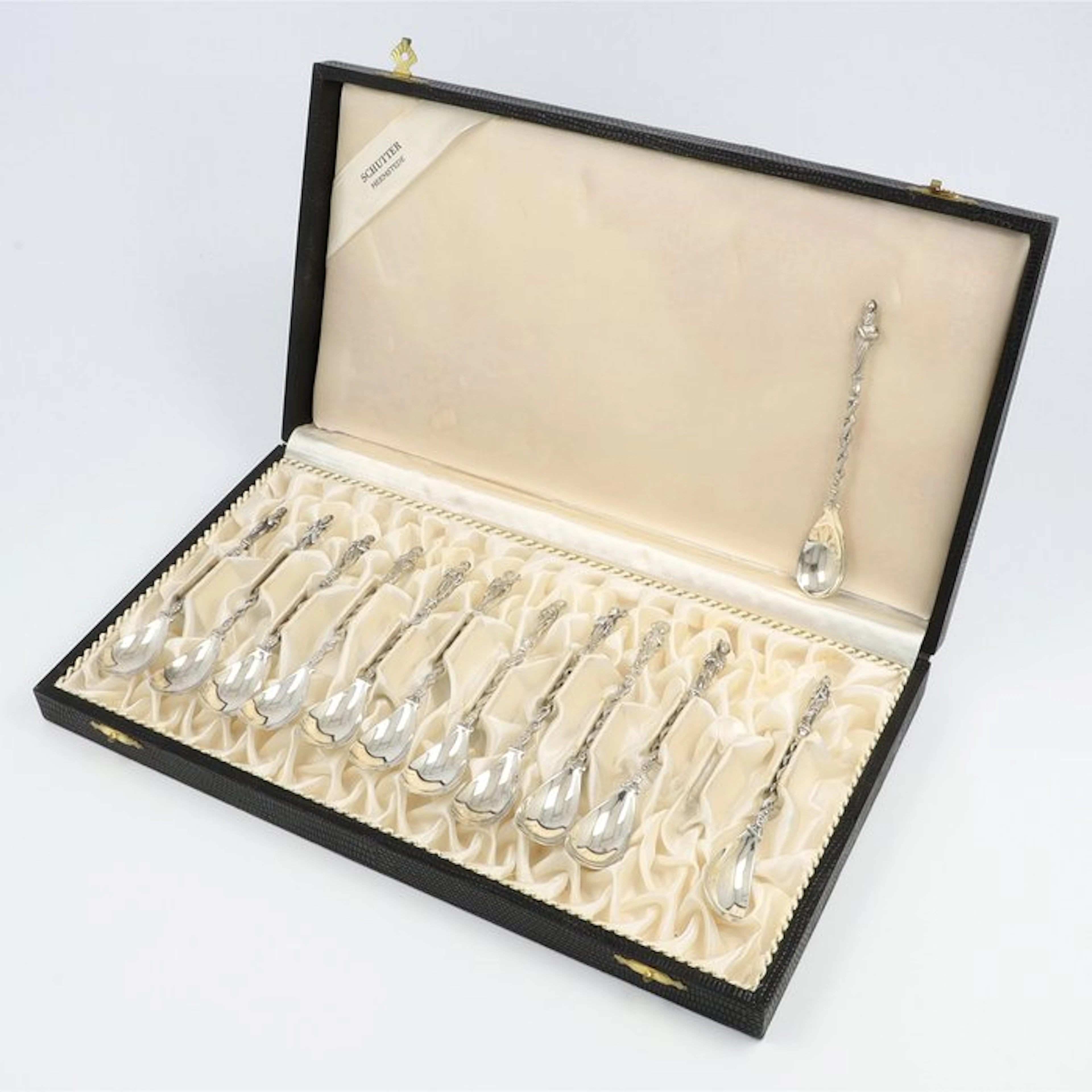 Apostellepels. - Tea spoon (12) - .833 silver
