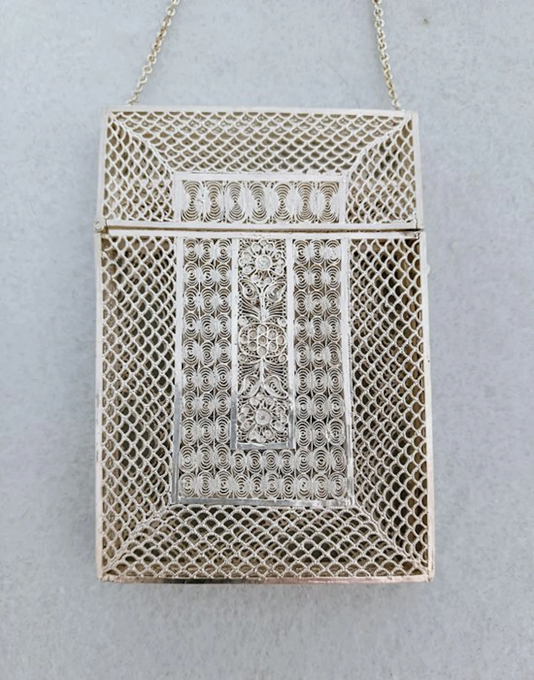 Filigree - Box - .900 silver - No hallmarks, tested for silver