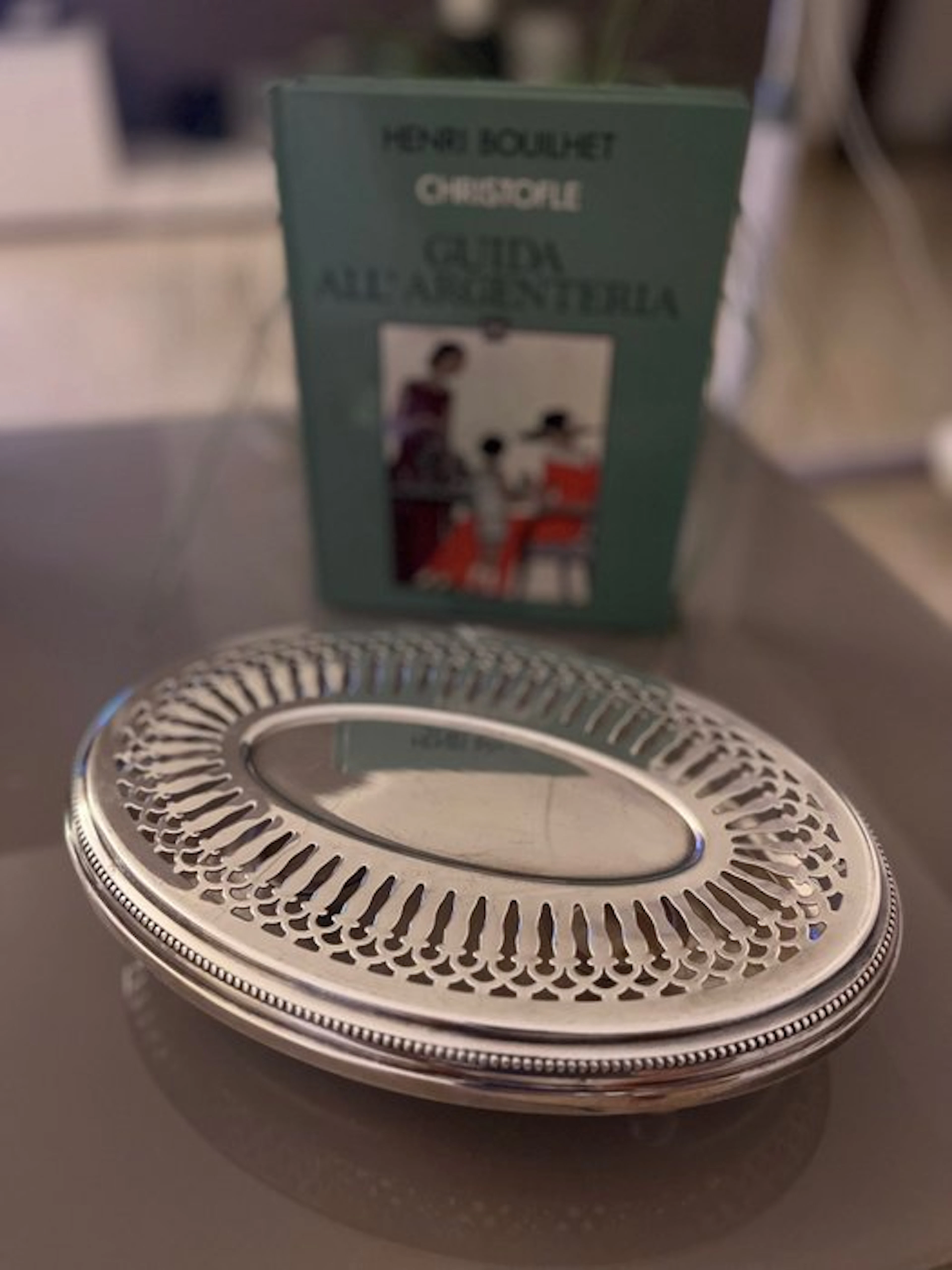 Fleuron, Christofle - Brazier - Pearls - Silverplated
