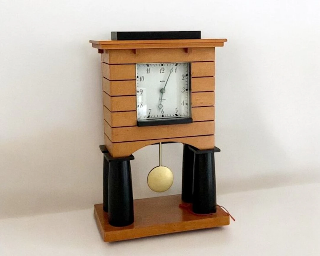 Pendulum clock - Michael Graves per Alessi - Maple wood - 1990-2000