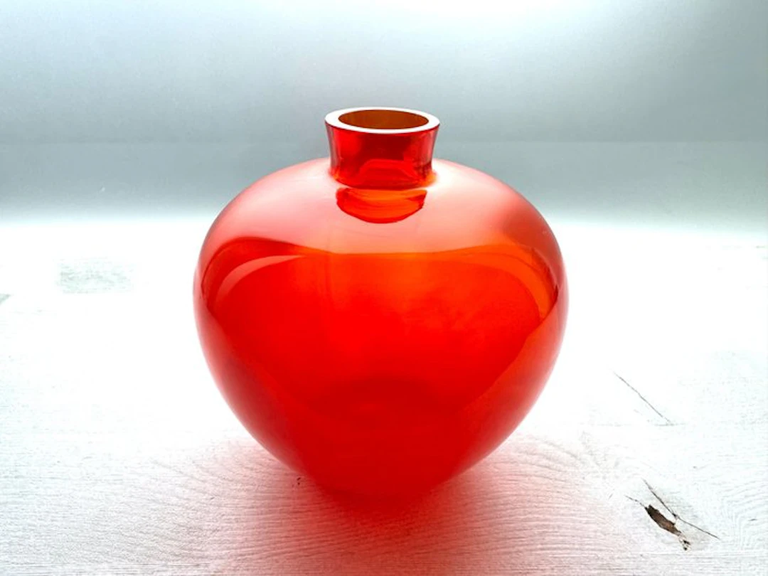 Glasfabriek Leerdam - A.D. Copier - Vase - Glass - Beatrix Oranjevaasje