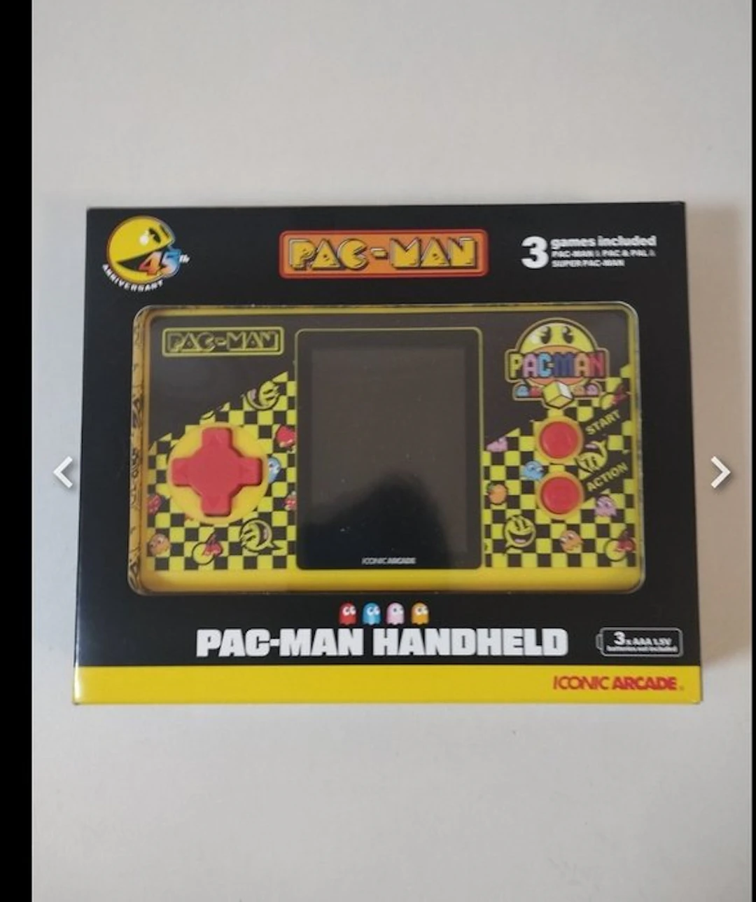 Iconic Arcade - Pac-Man Handheld - PAC-MAN HANDHELD - Video game console