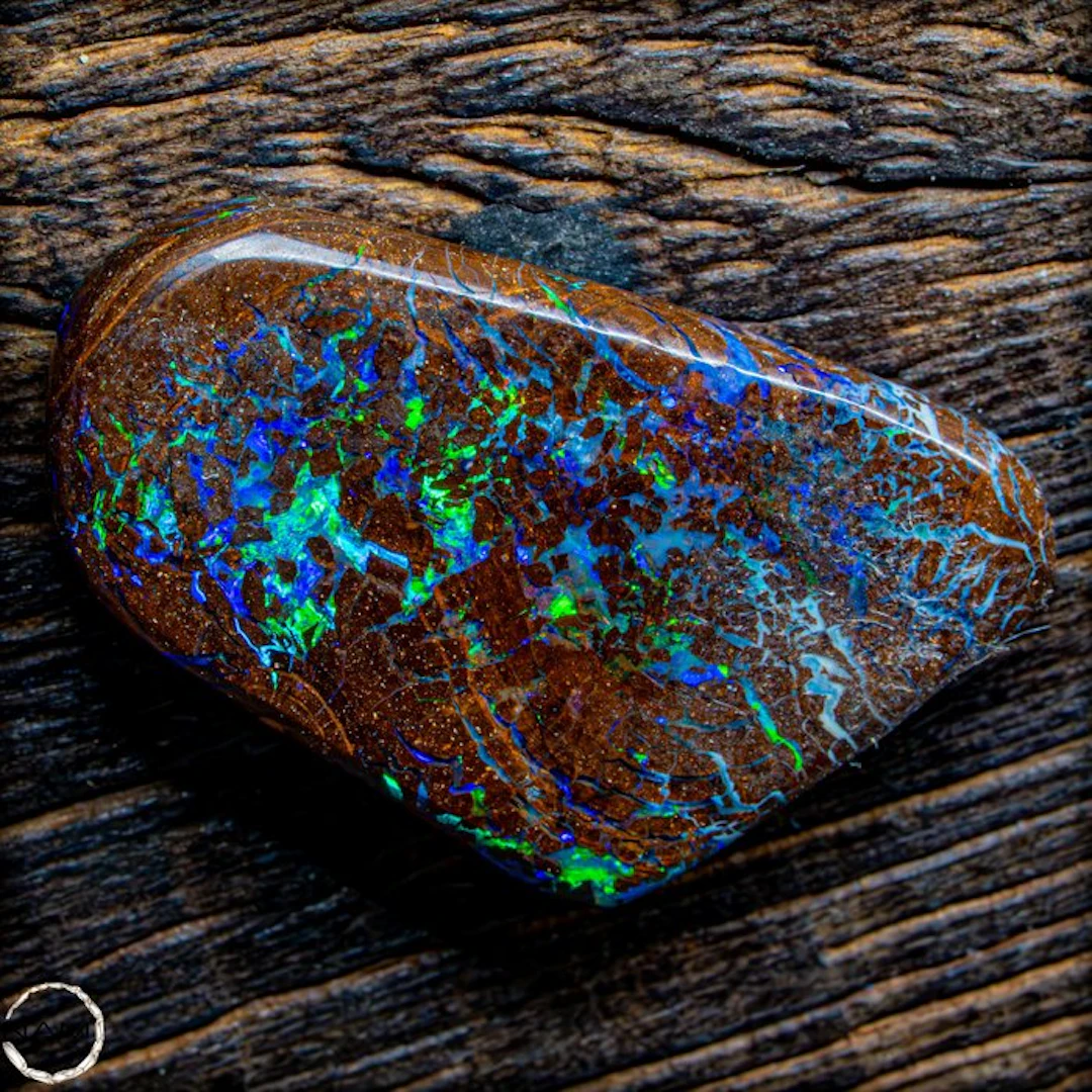 Australian Boulder Opal – Polished natural art with an...
