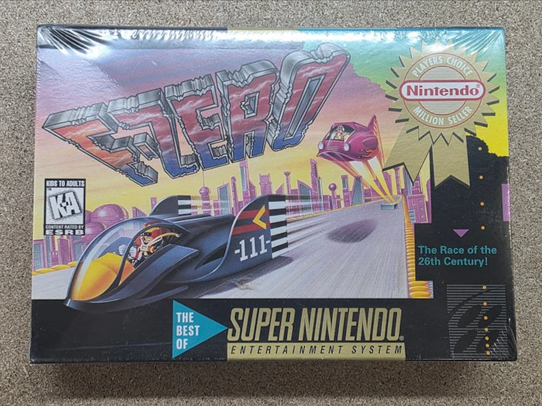 Nintendo - Snes - Brand New Factory Sealed - "F-Zero...